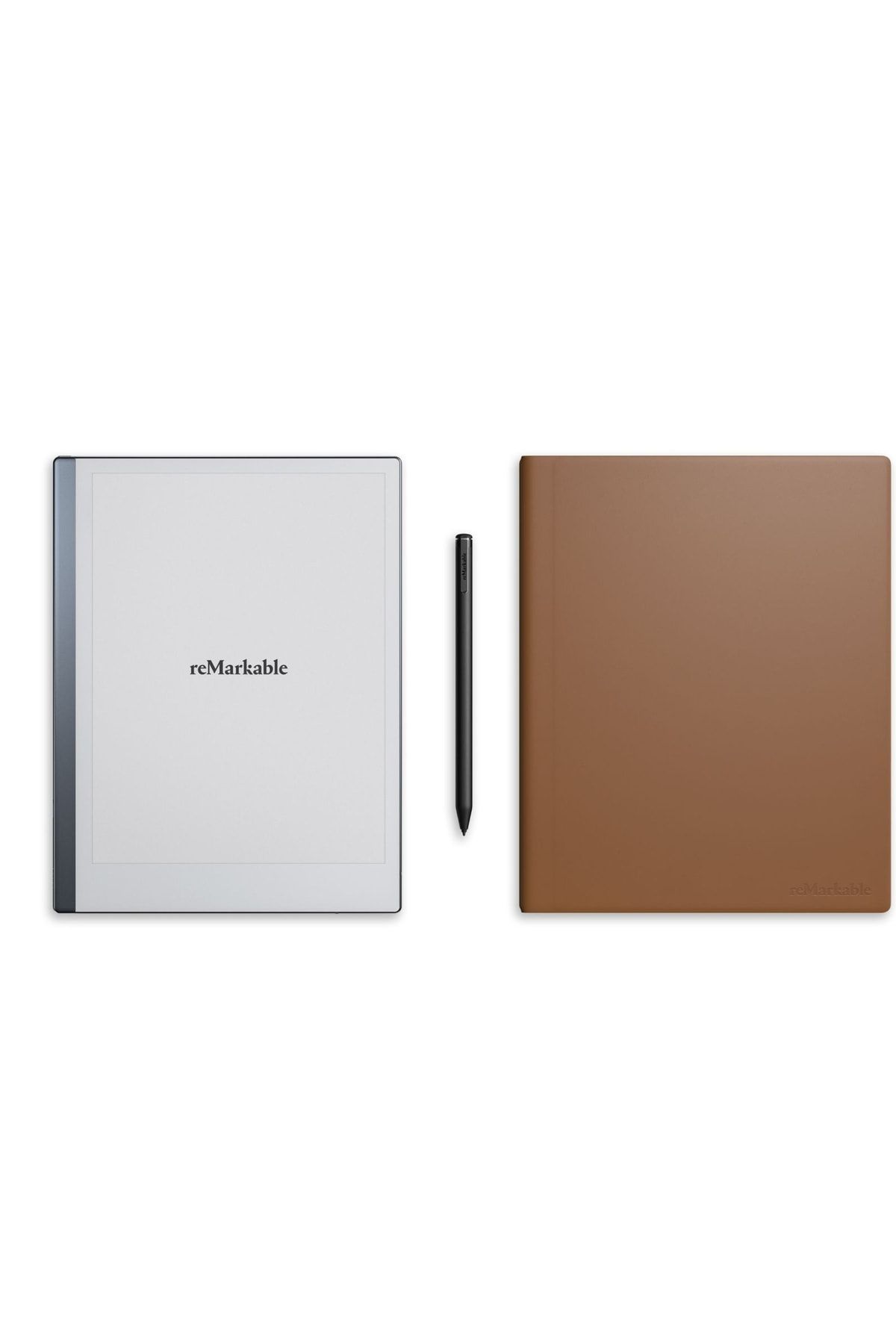 remarkable 2 Digital Paper Tablet + Marker Plus + Kapaklı Kahverengi Kılıf