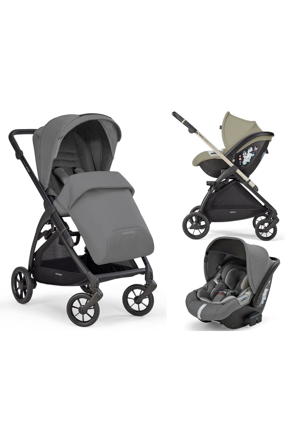 Inglesina Electa Bebek Arabası 2'li Set- Chelsea Grey