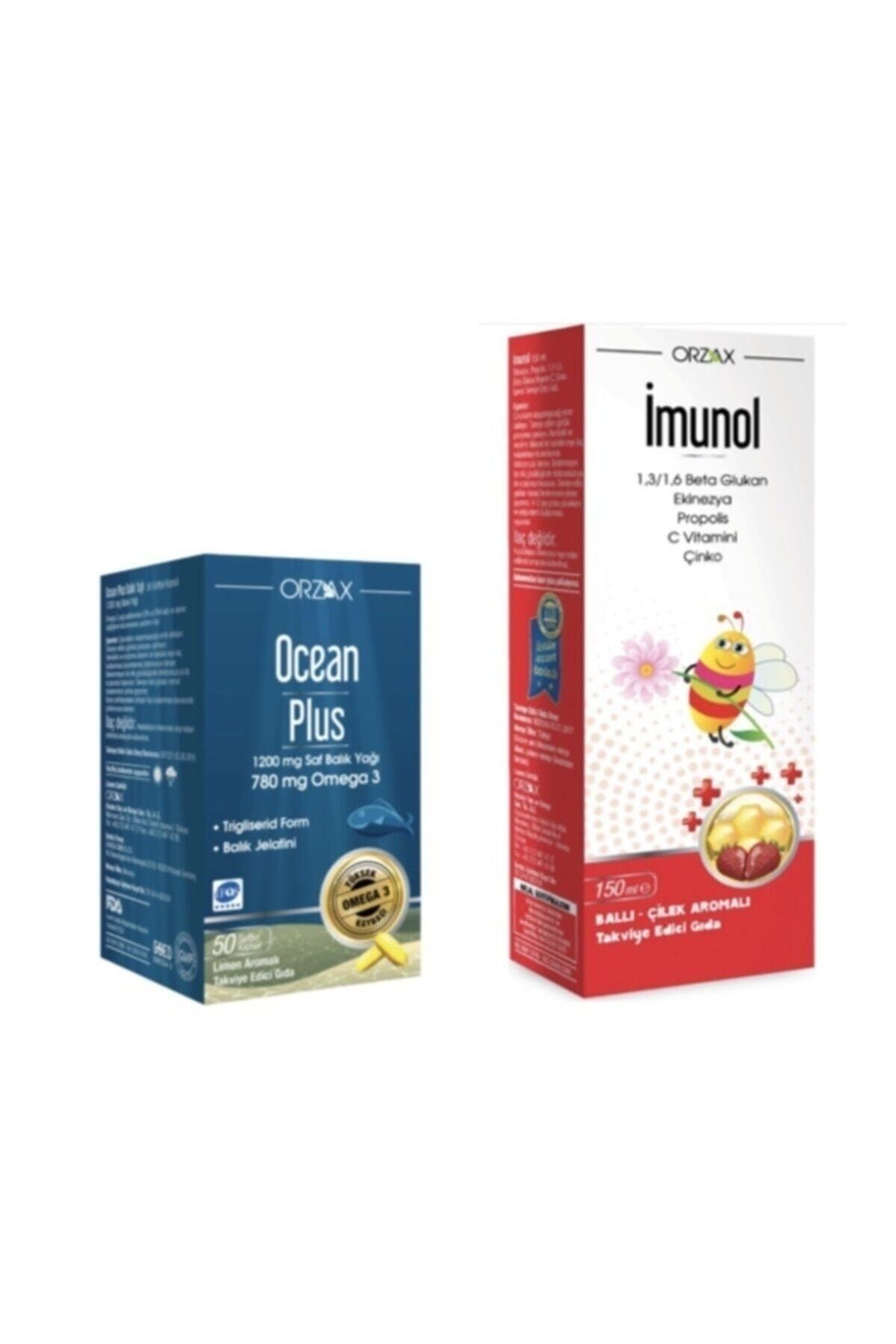 İMUNOL Ocean Plus Omega 3 1200 mg 50 Kapsül Limon + Imunol Şurup 150 ml