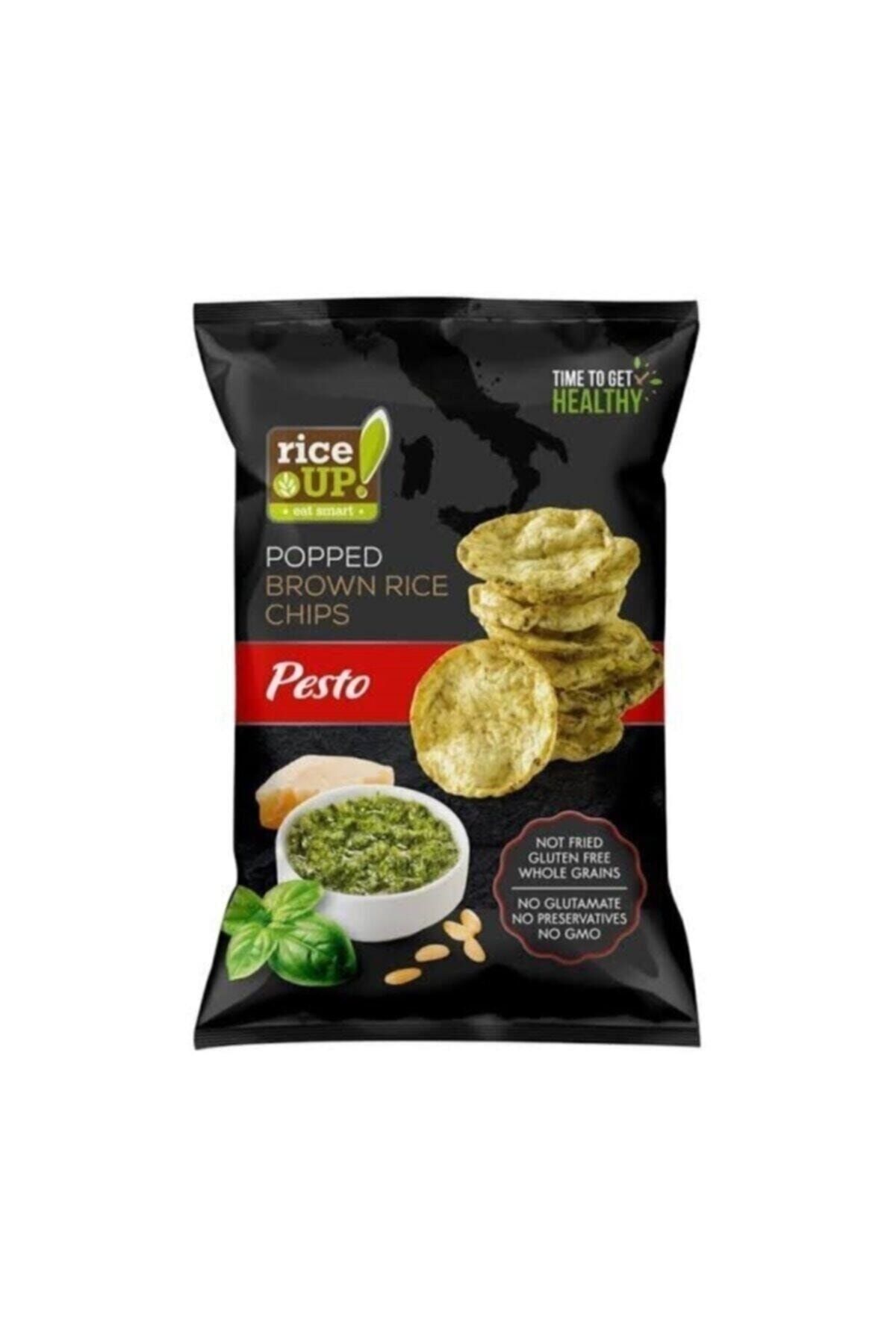 Rice Up Poppet Brown Rice Chips Gluten Free 60 gr Pesto Sosluo