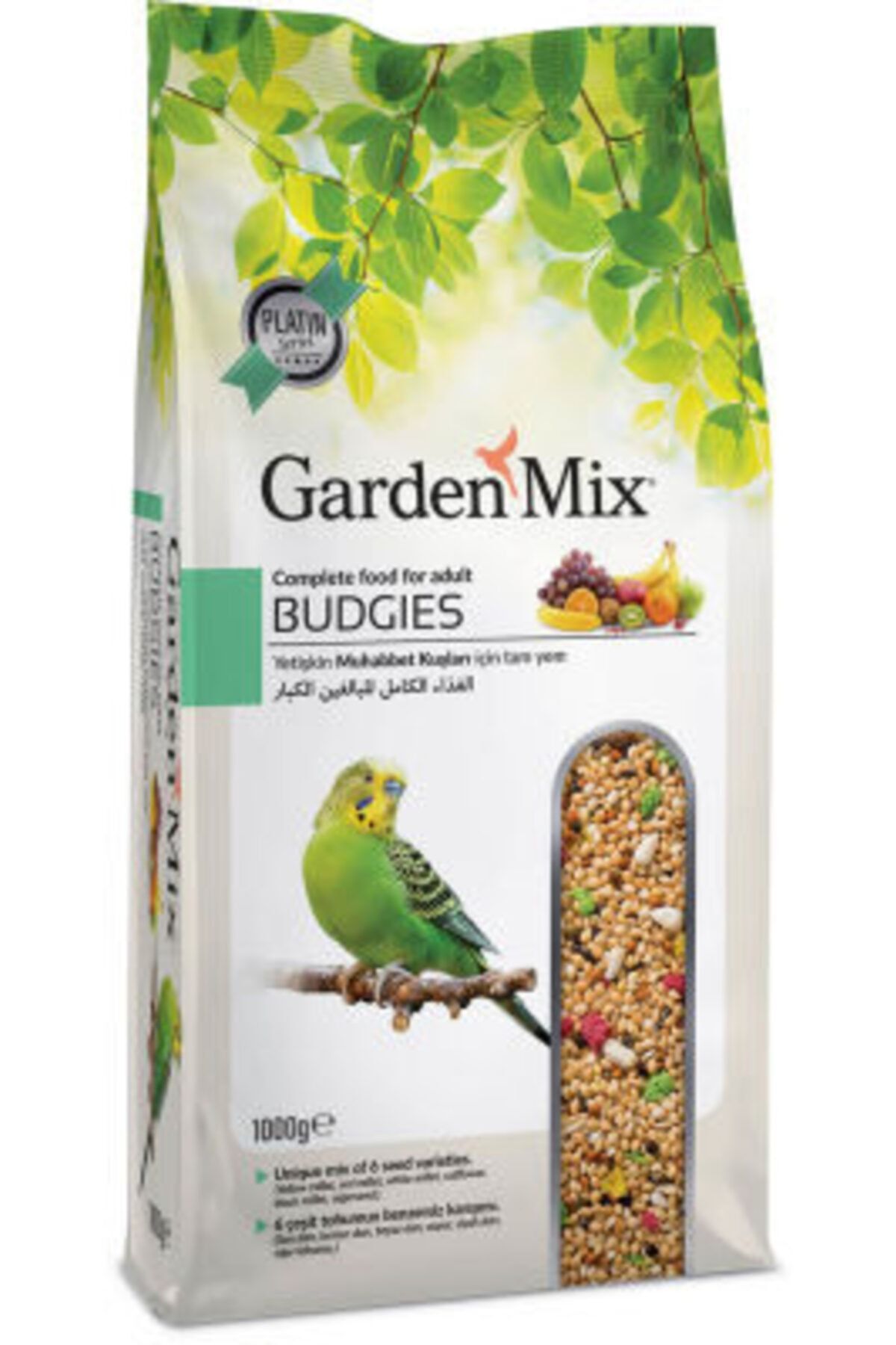 Gardenmix Platin Meyveli Muhabbet Kuşu Yemi 1 Kg