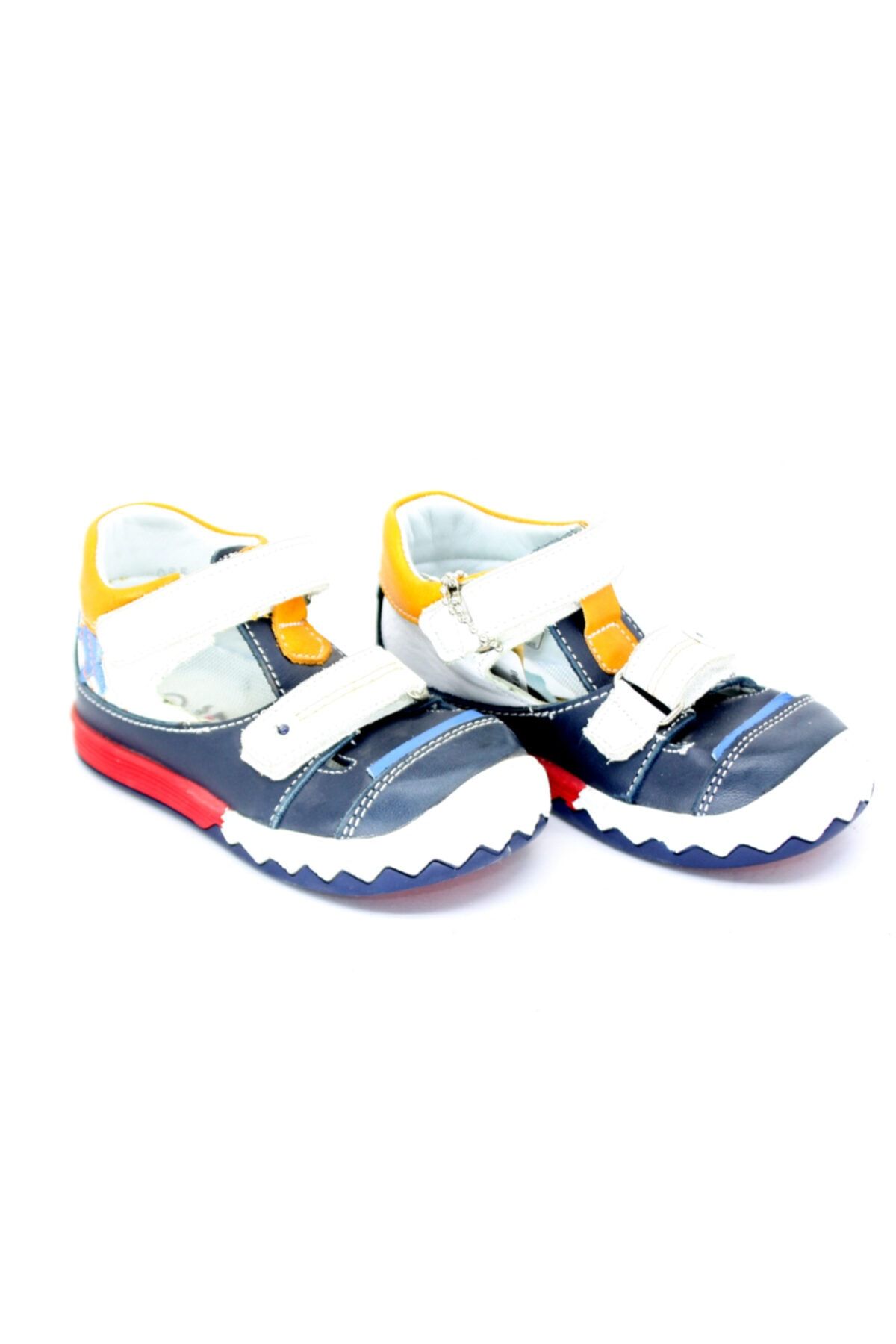 Vicco 910065 Hakiki Deri Bebe Erkek Çocuk Ortepedik Rahat Cırtlı Ayakkabı