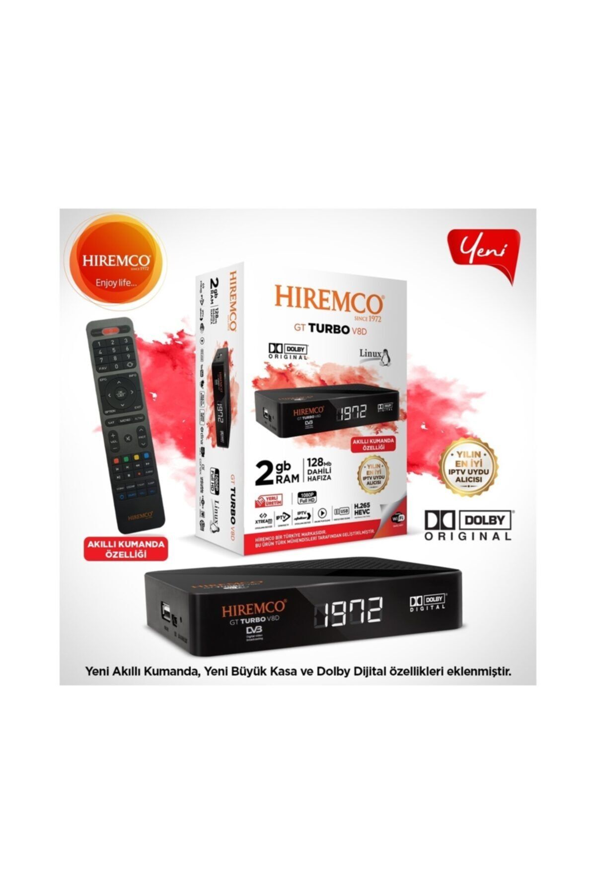 Hiremco Gt Turbo V8d - Dolby Ses, Akıllı Kumanda, En Son Seri