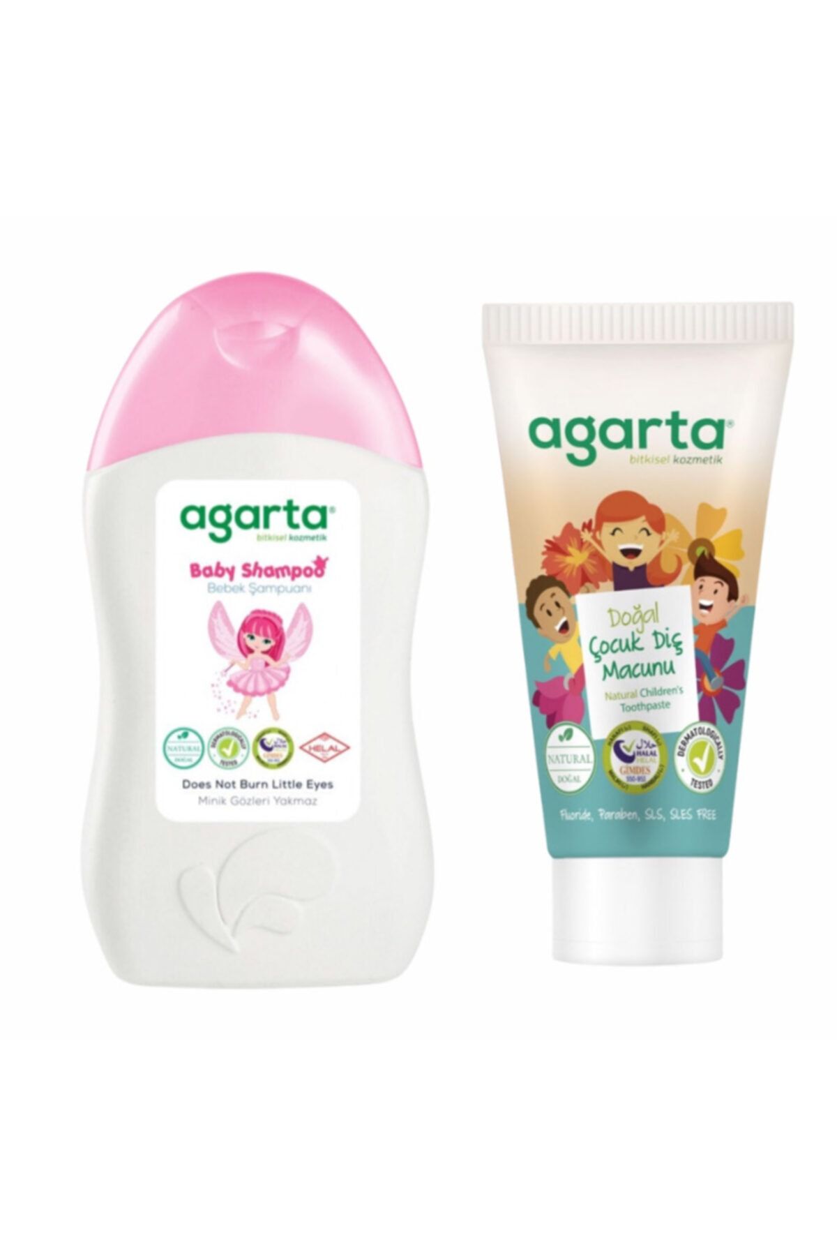 Agarta Kız Çocuklarına Özel Bakım Şampuanı + Çocuk Diş Macunu (2 Li Set )