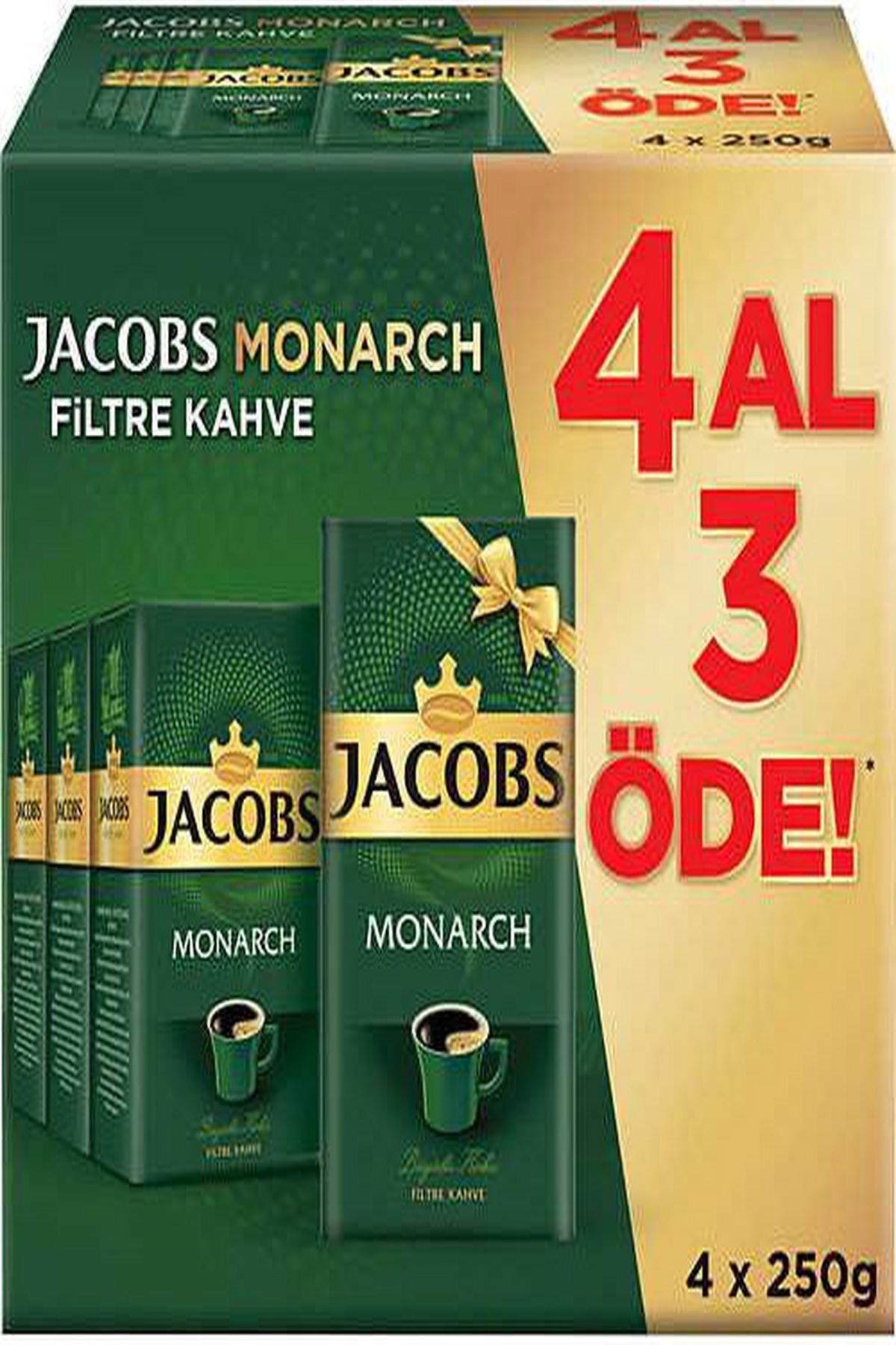 Jacobs Monarch Filtre Kahve 250 Gr 4 Al 3 Öde