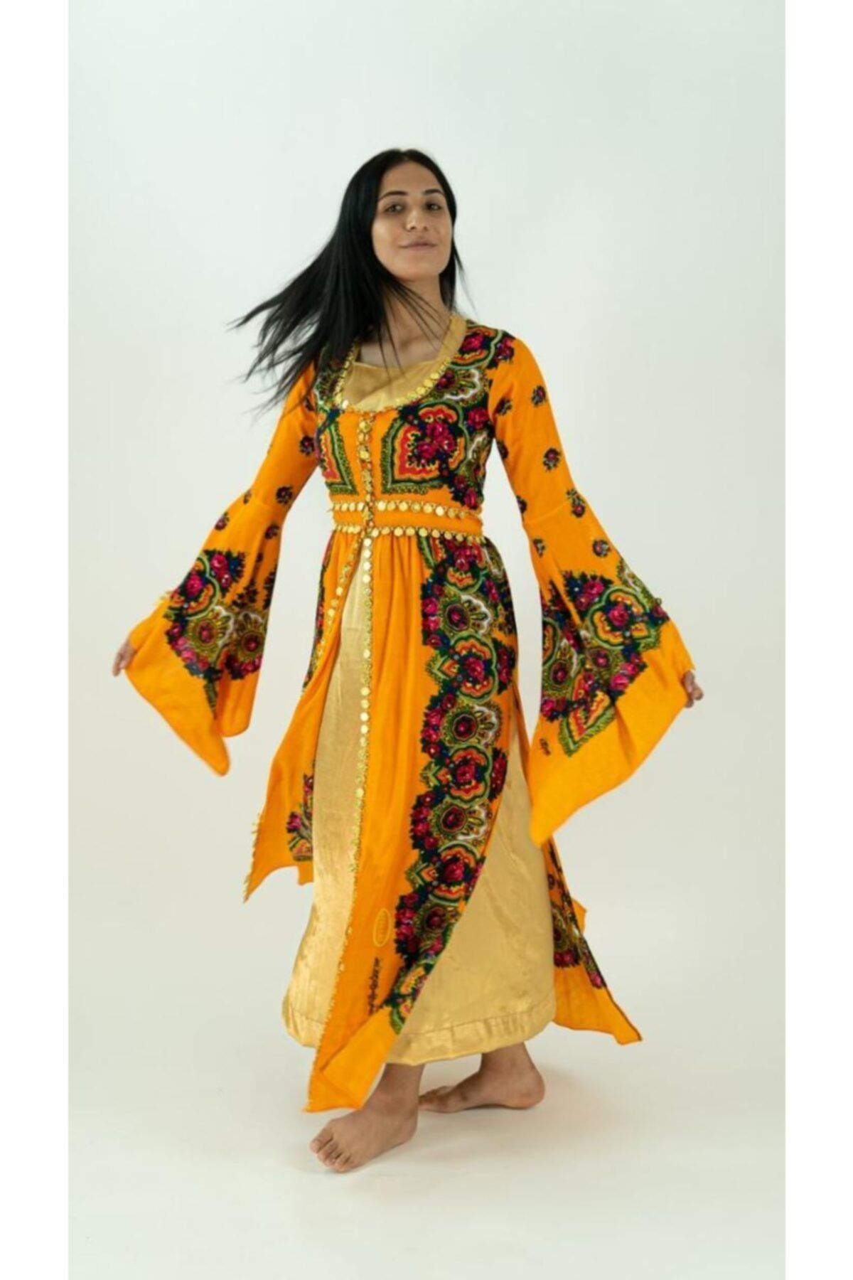 romans yöresel Kadın Sarı Yöresel Kıyafet