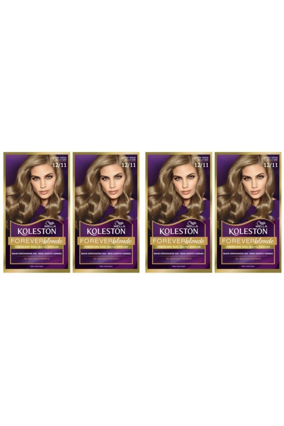 Wella Saç Boyası 12/11 Ekstra Yoğun Küllü Sarı X 4 Paket