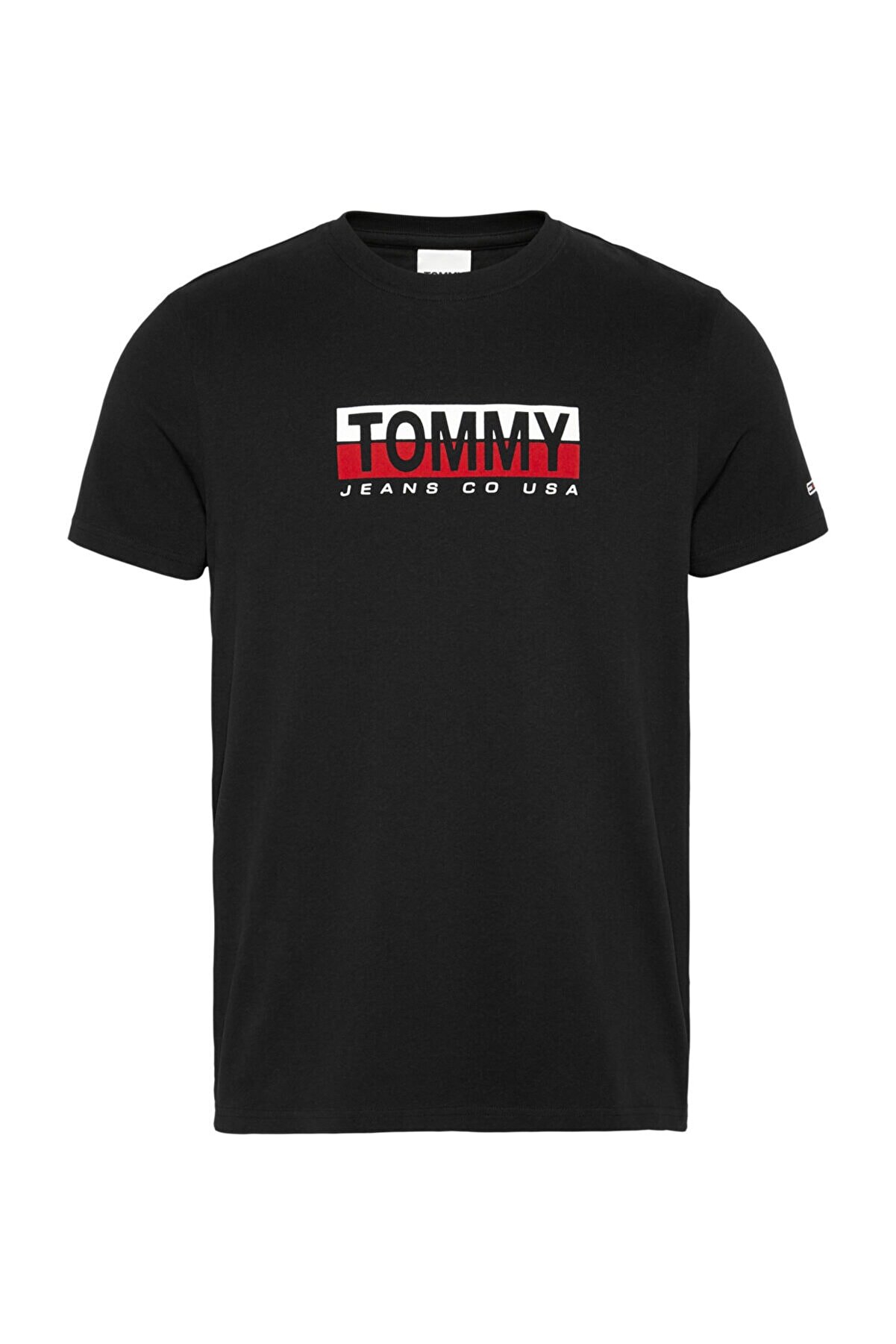 Tommy Hilfiger Erkek Siyah T-Shirt Tjm Tommy Contrast Box Tee DM0DM08788