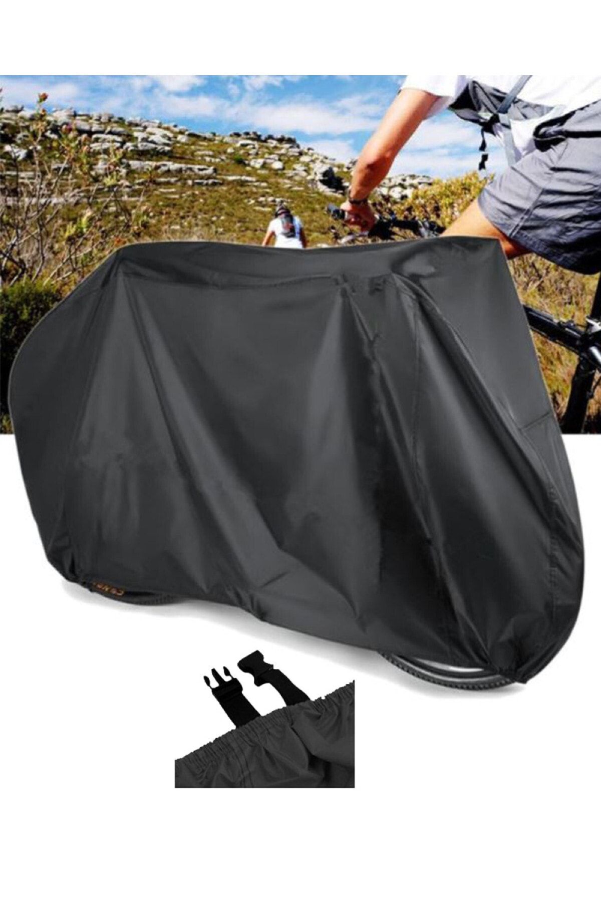 CoverPlus Carraro Bisiklet Brandası Su Geçirmez Bisiklet Örtüsü - Siyah