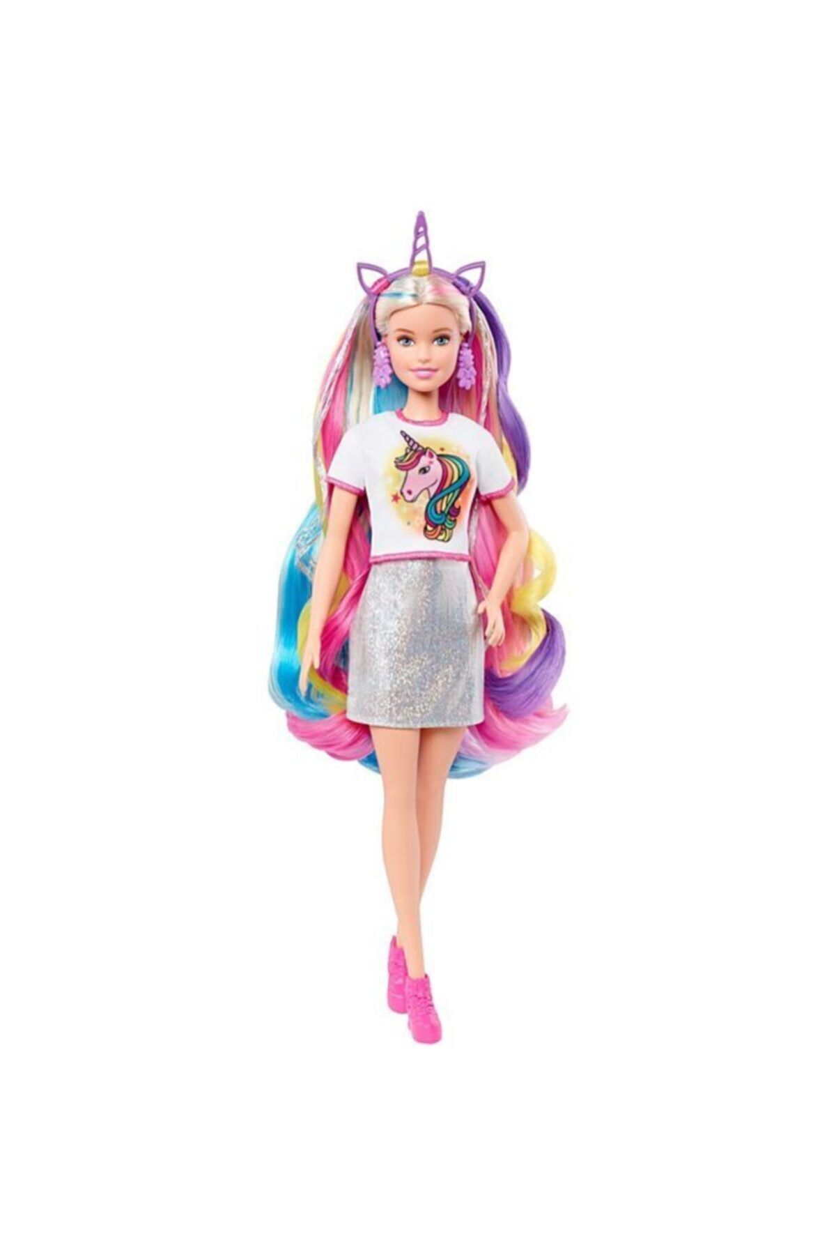 Fillikutum Barbie Unicorn Görünümlü Sonsuz Saç Eğlencesi Bebek