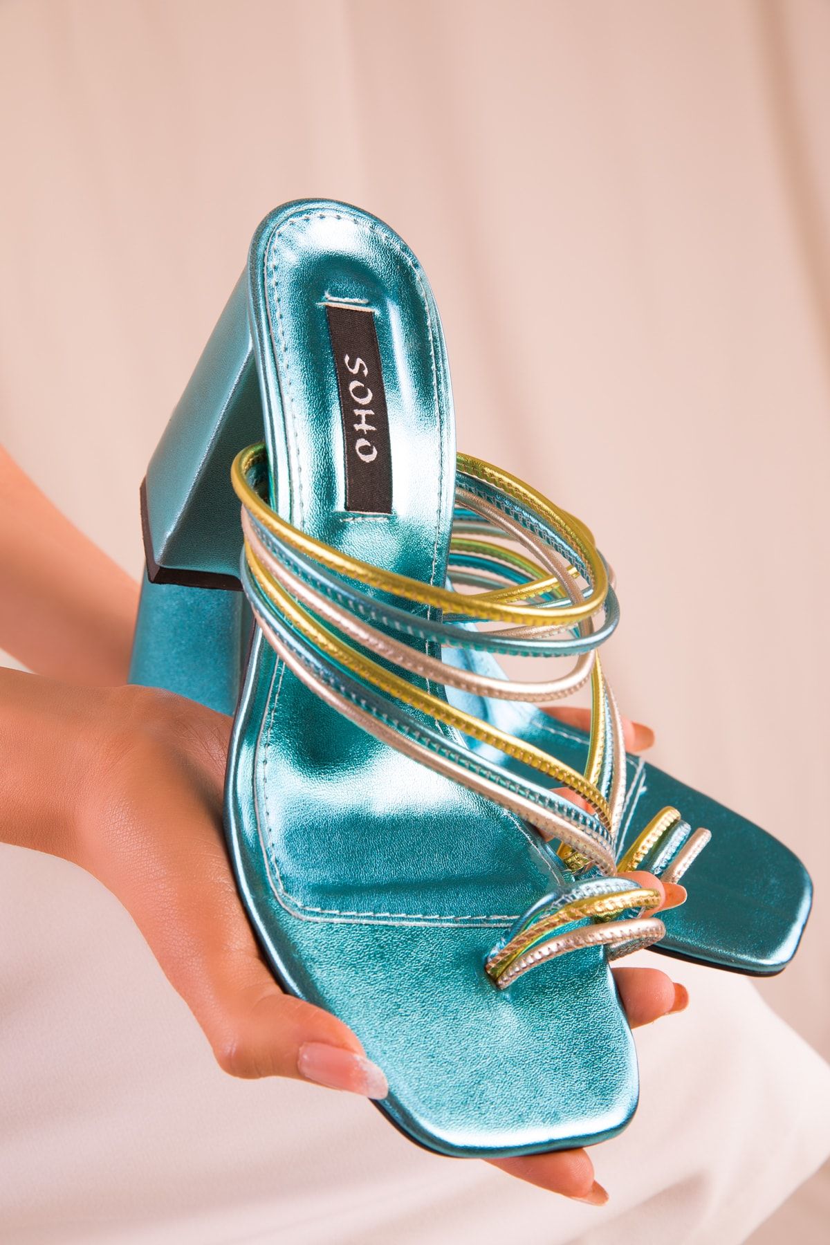 SOHO Turkuaz-Renkli Kadın Klasik Topuklu Ayakkabı 15832