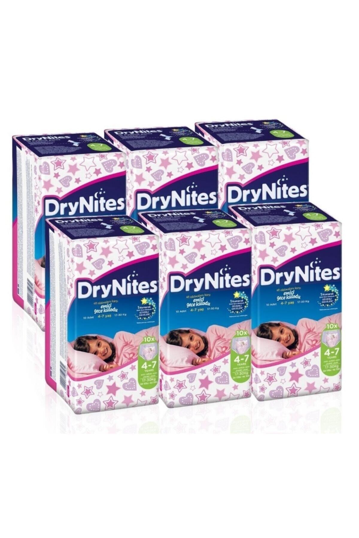 Huggies Drynites Kız Emici Gece Külodu 4-7 Yaş 10'lu X 6 Adet