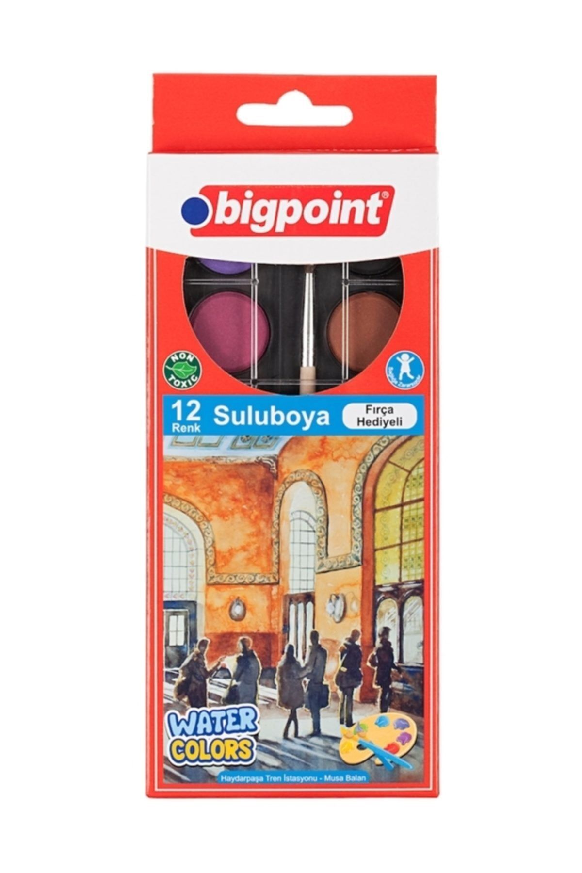 Bigpoint Suluboya 12 Renk 12'li Paket
