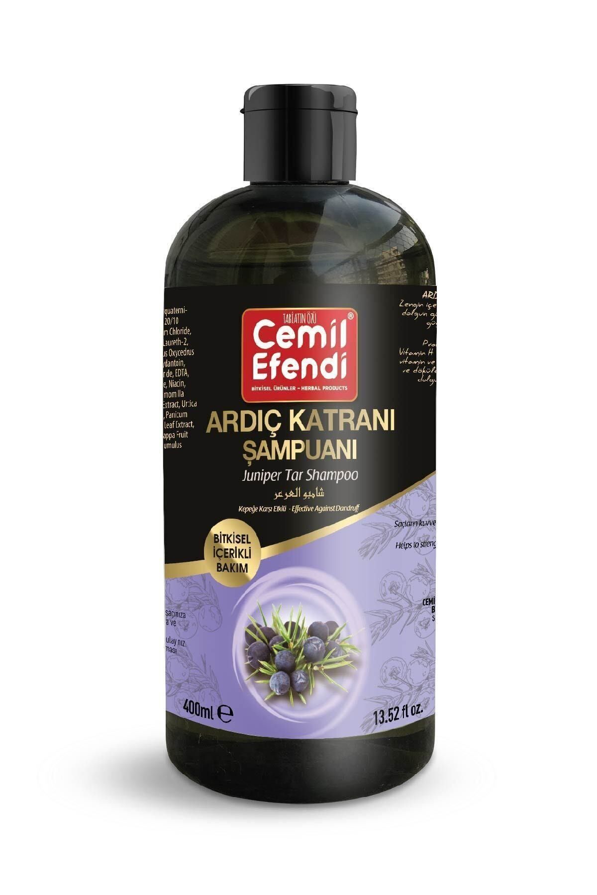 Cemil Efendi Bitkisel Ardıç Katranı Şampuanı 400ml Paraben Silikon Içermez, Sedefli Derileri Için