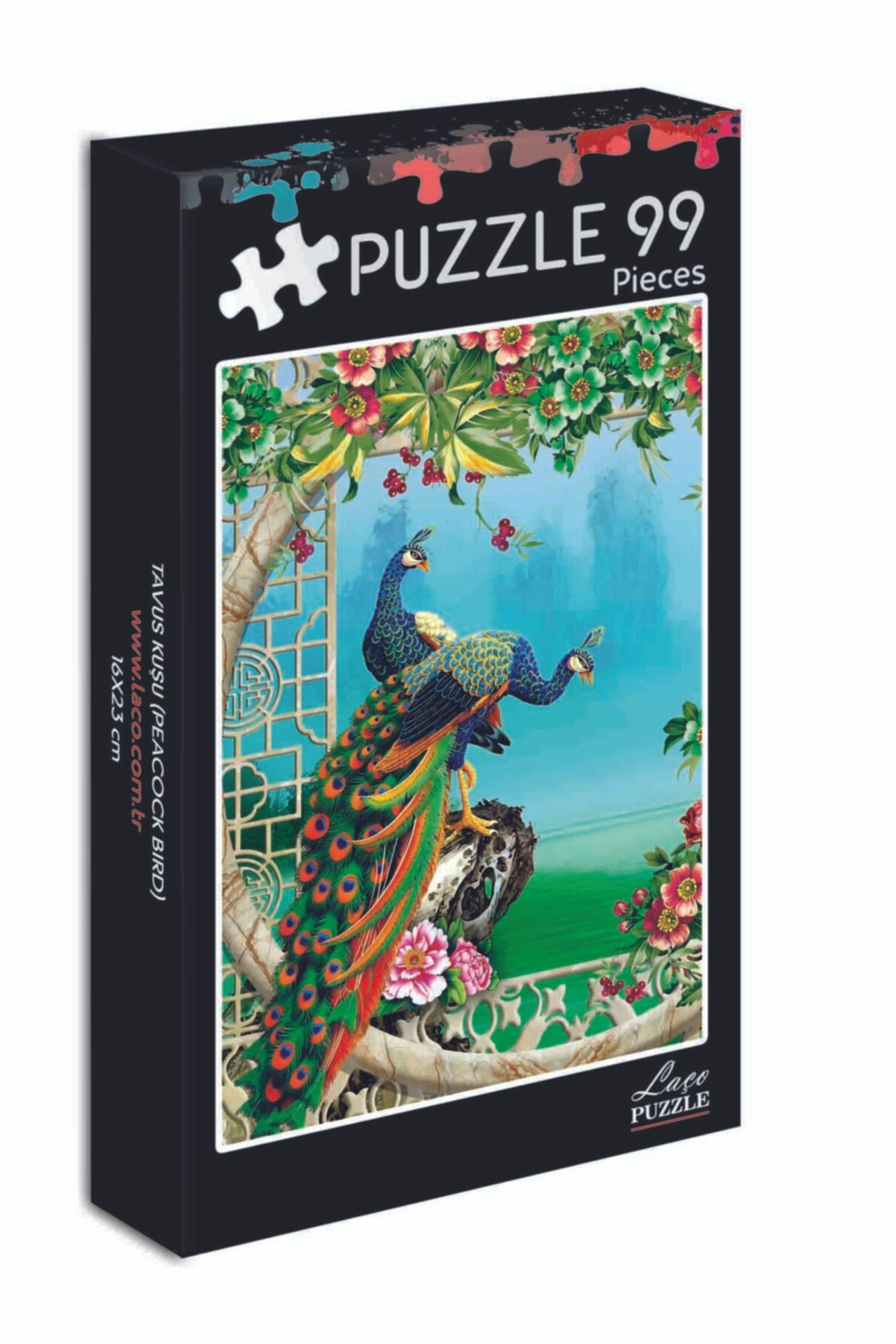 LAÇO KİDS 99 Parça Mini Puzzle Tavus Kuşu