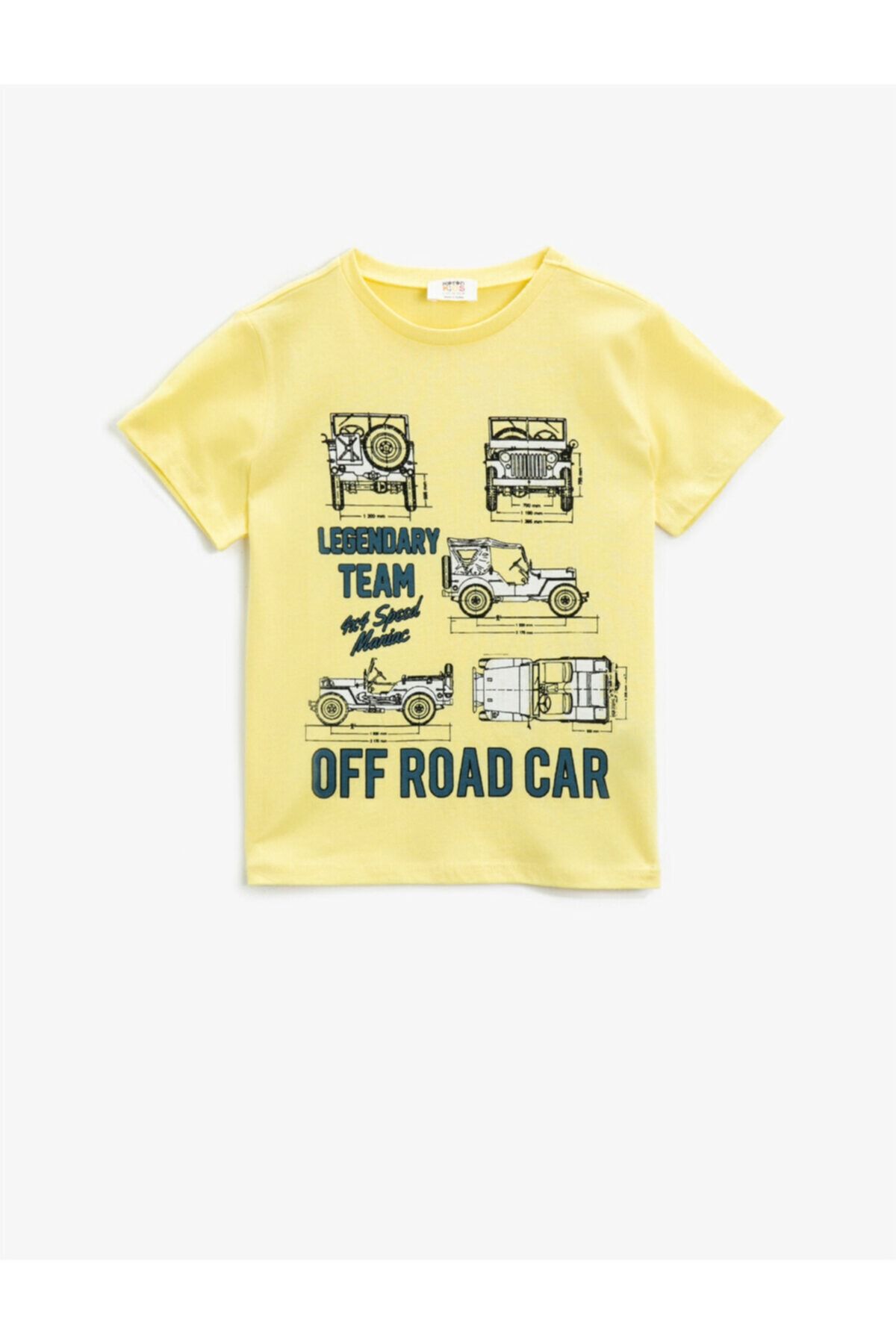 Koton Erkek Çocuk Sarı T-Shirt