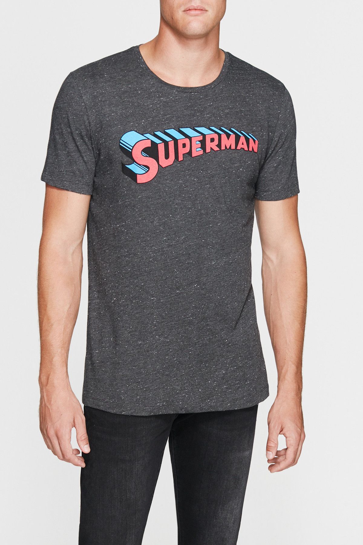 Mavi Erkek Superman Gri T-shirt
