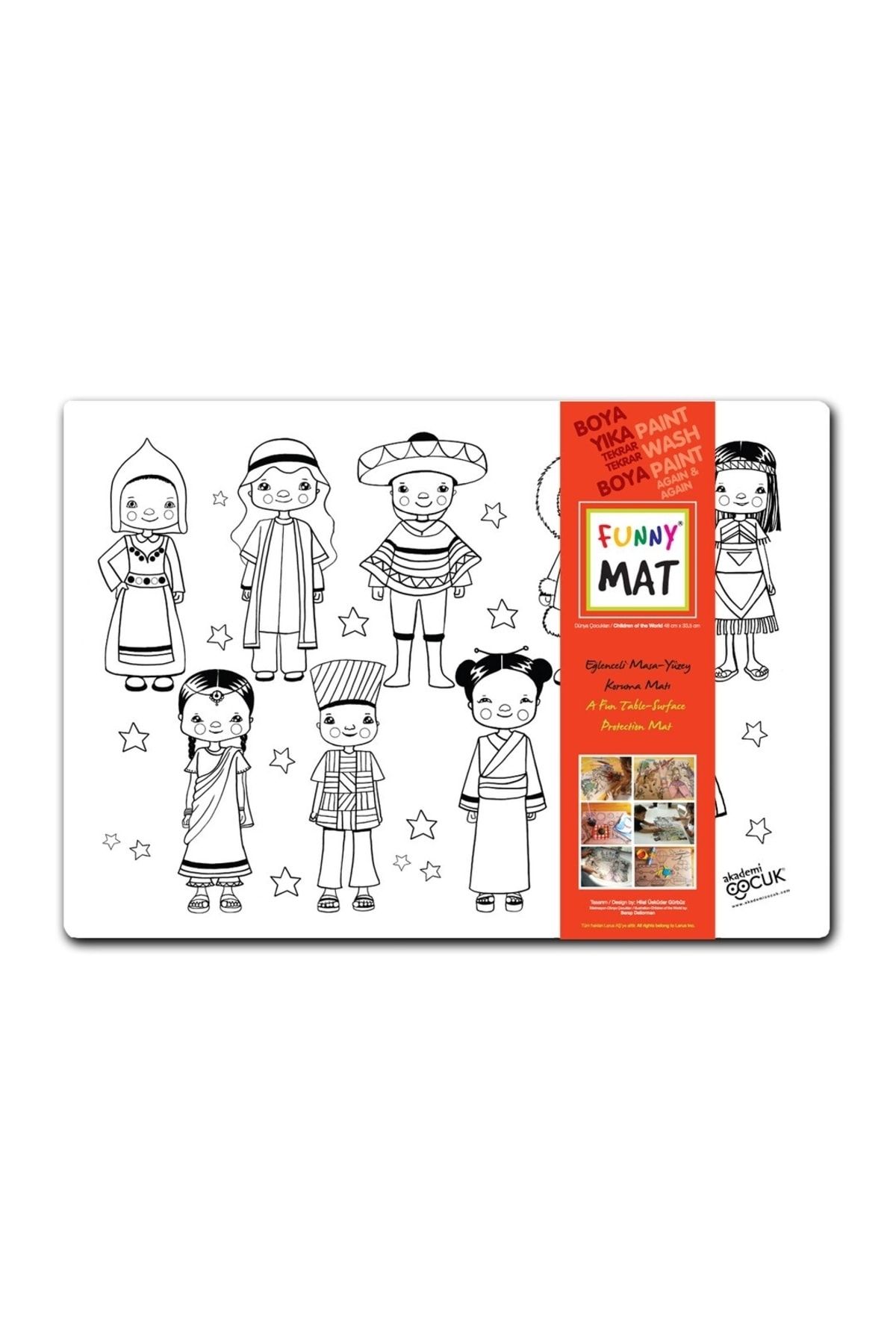 Miniso Akademi Çocuk-funny Mat-dünya Çocukları 48x33,5cm