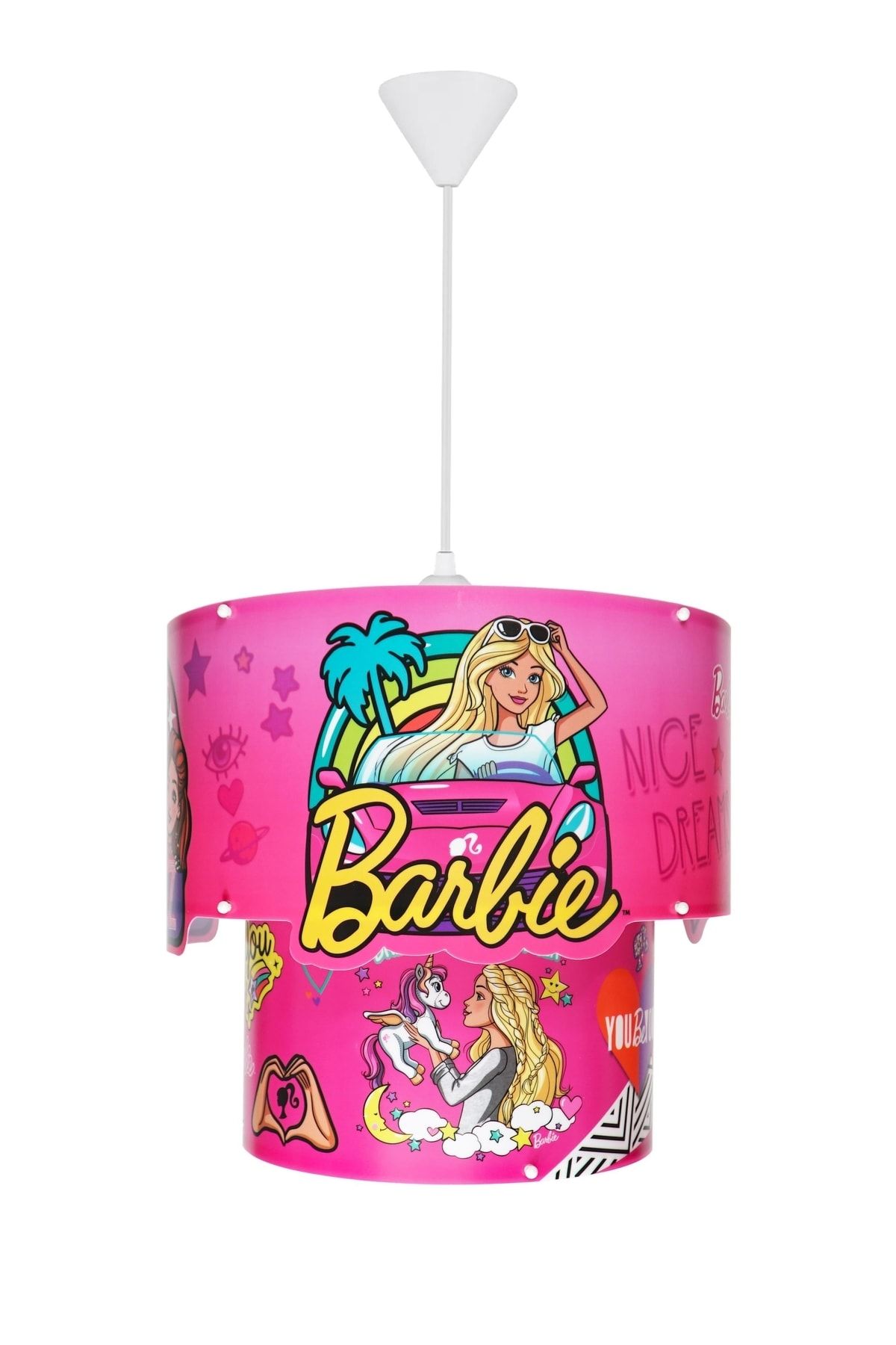 YKC Barbie Sihirli Tavan Lambası-pembe