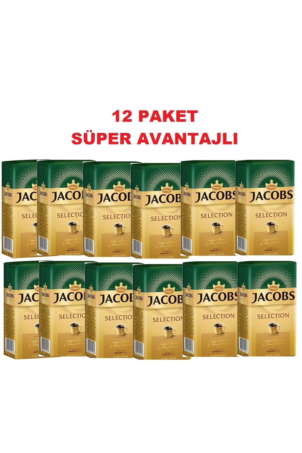Jacobs Selection Filtre Kahve 250 Gr X 12 Adet