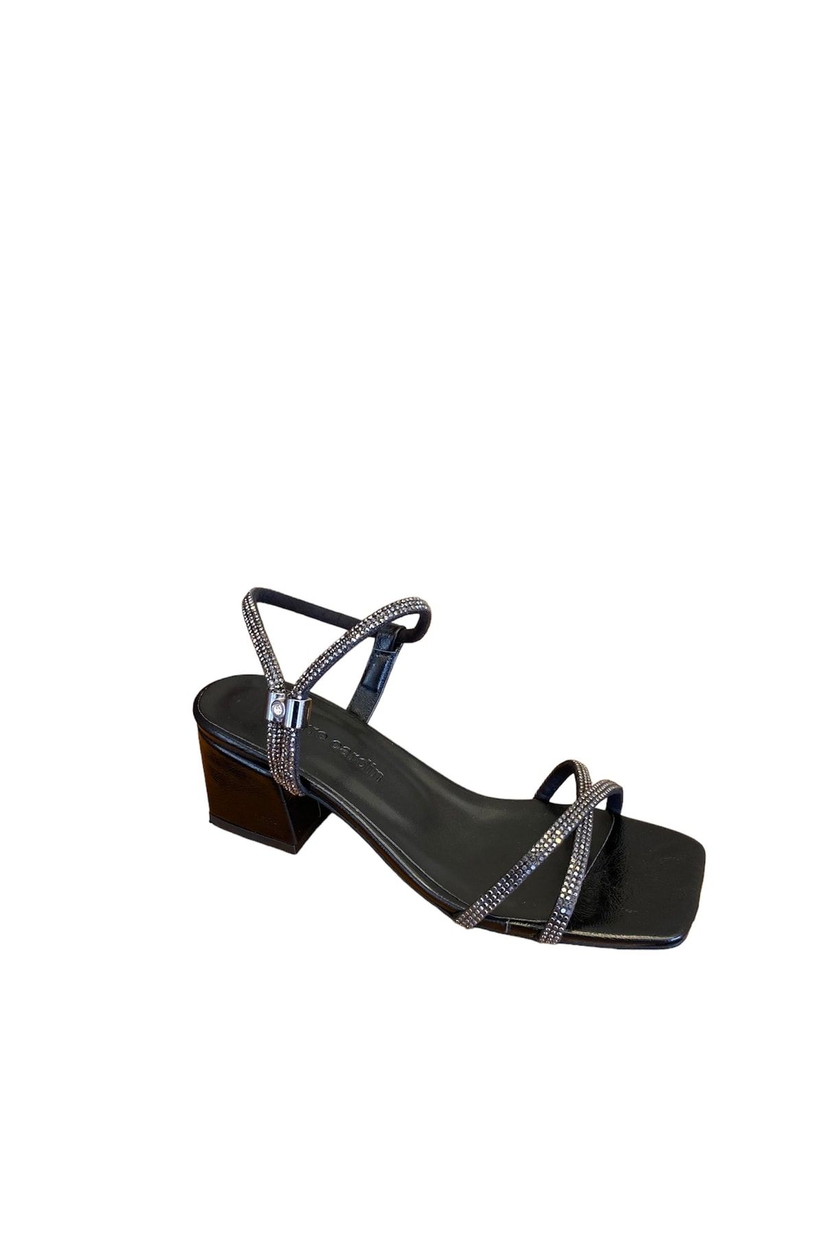 Pierre Cardin Pc-52286 Az Topuklu Taşlı Bilekten Ayarlanabilir Kadın Abiye Ayakkabı Sandalet