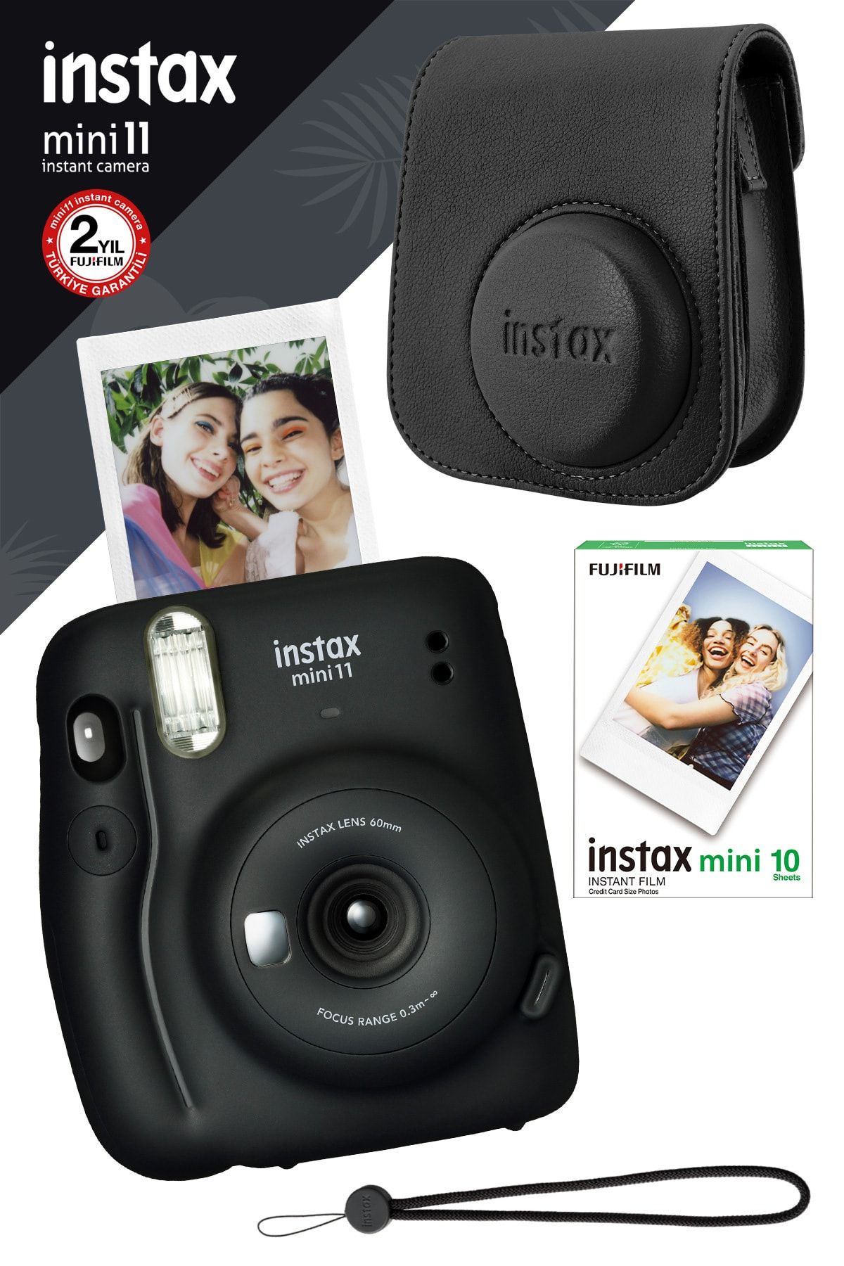 Fujifilm Instax Mini 11 Siyah Fotoğraf Makinesi Ve Hediye Seti 3