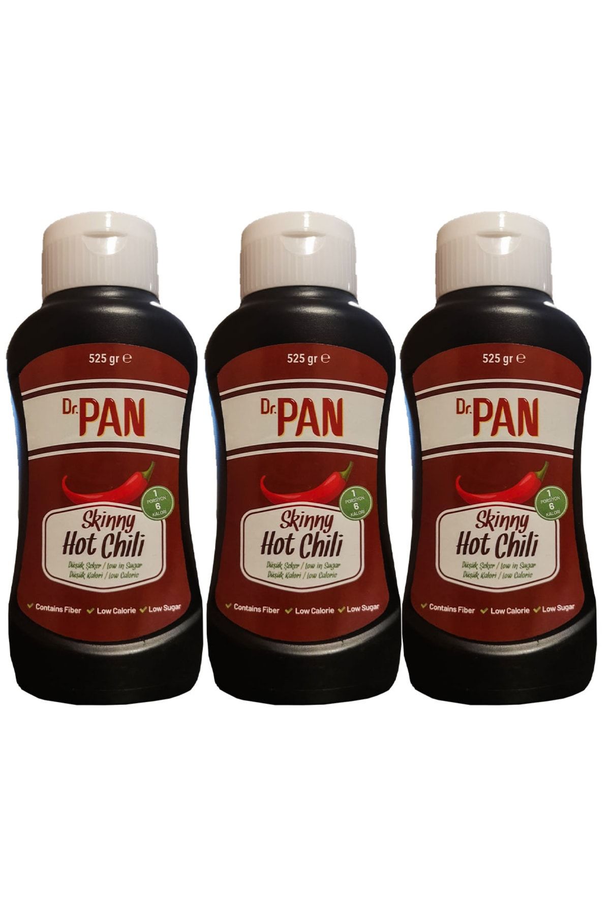 Dr Pan Dr. Pan Hot Chili Acı Sos 3 X 525 Gr