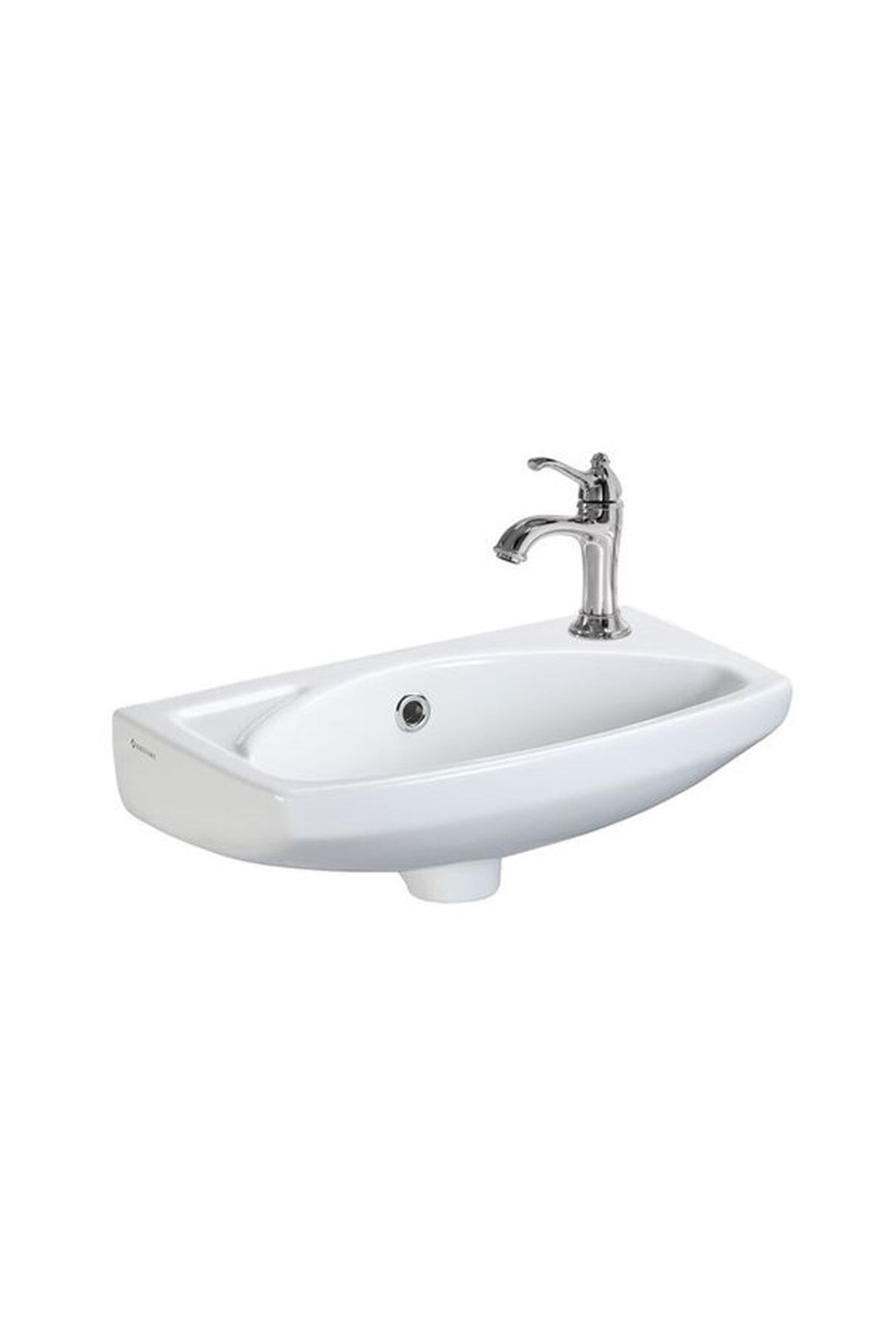 Ege Vitrifiye Lavabo 28x45 +Körüklü Sifon+Montaj Vidası