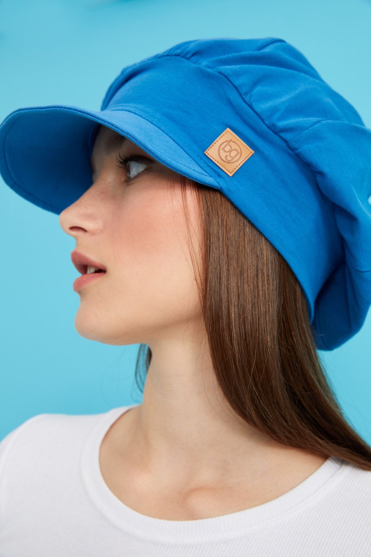 Butikgiz Kadın 4 Mevsim Pamuklu Ultra Yumuşak Hafif Terletmez Tarz Trend Kasket Vizyerli Penye Şapka