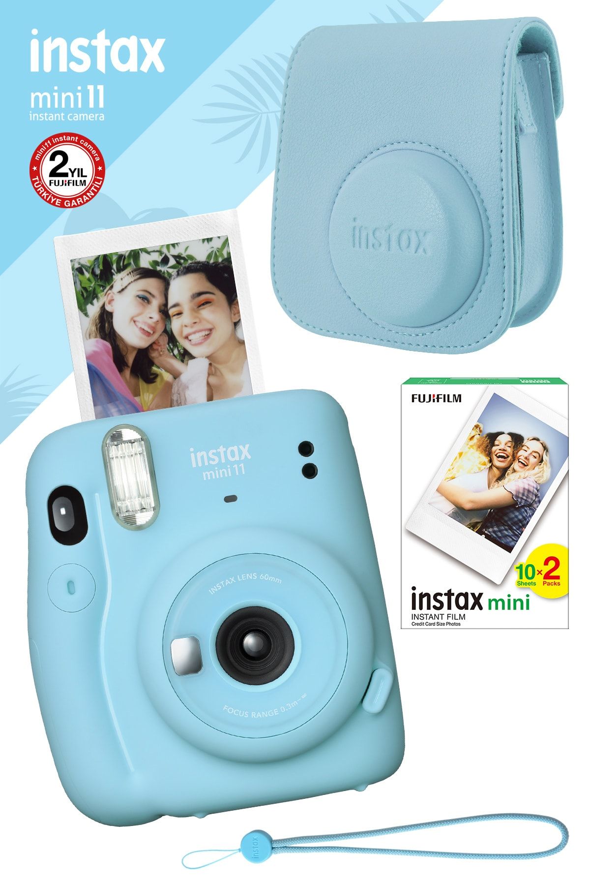 Fujifilm Instax Mini 11 Mavi Fotoğraf Makinesi Ve Hediye Seti 4