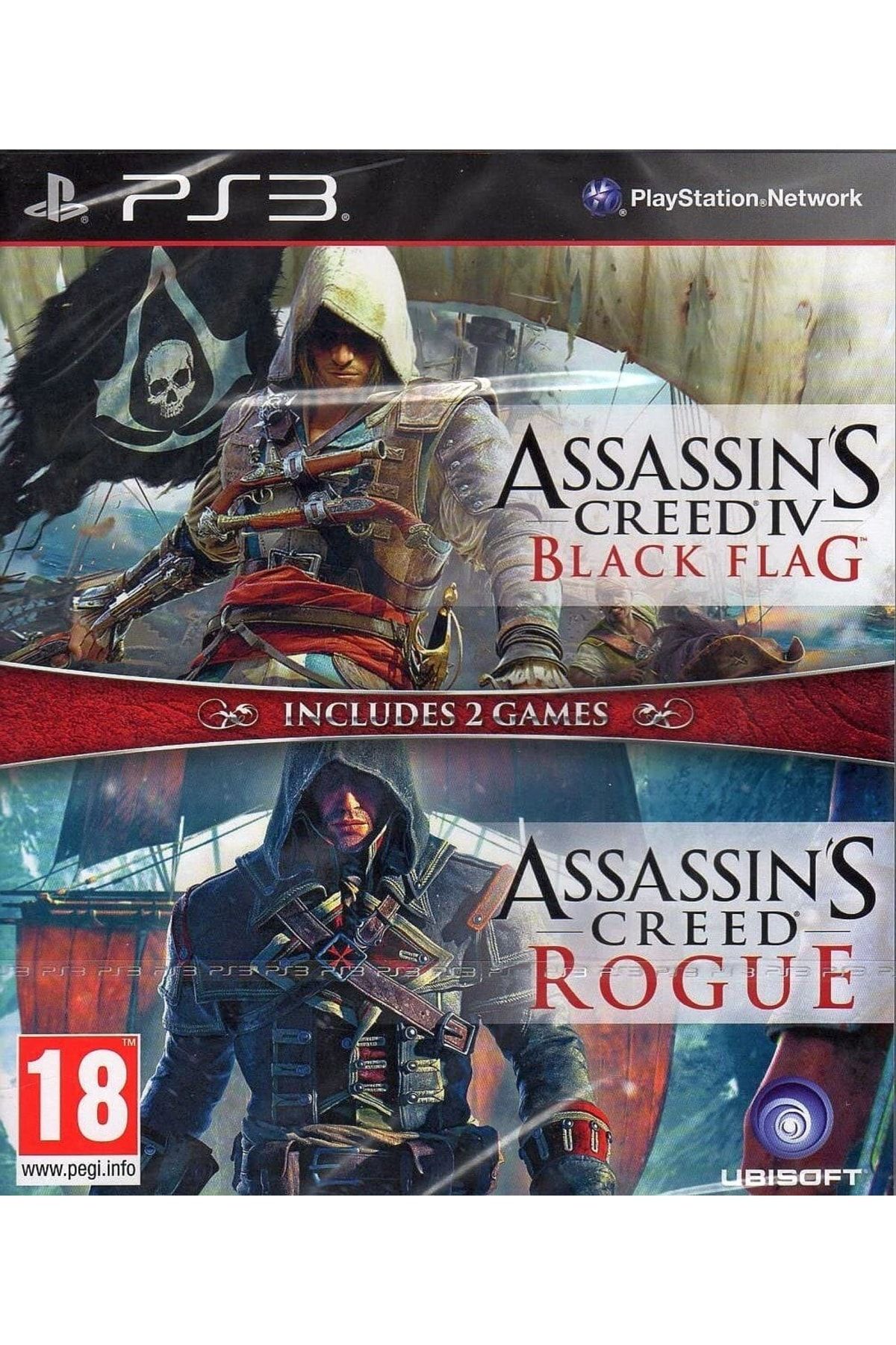 Ubisoft 2.el Ps3 Assassin's Creed 4 Black Flag And Rouge %100 Oyun