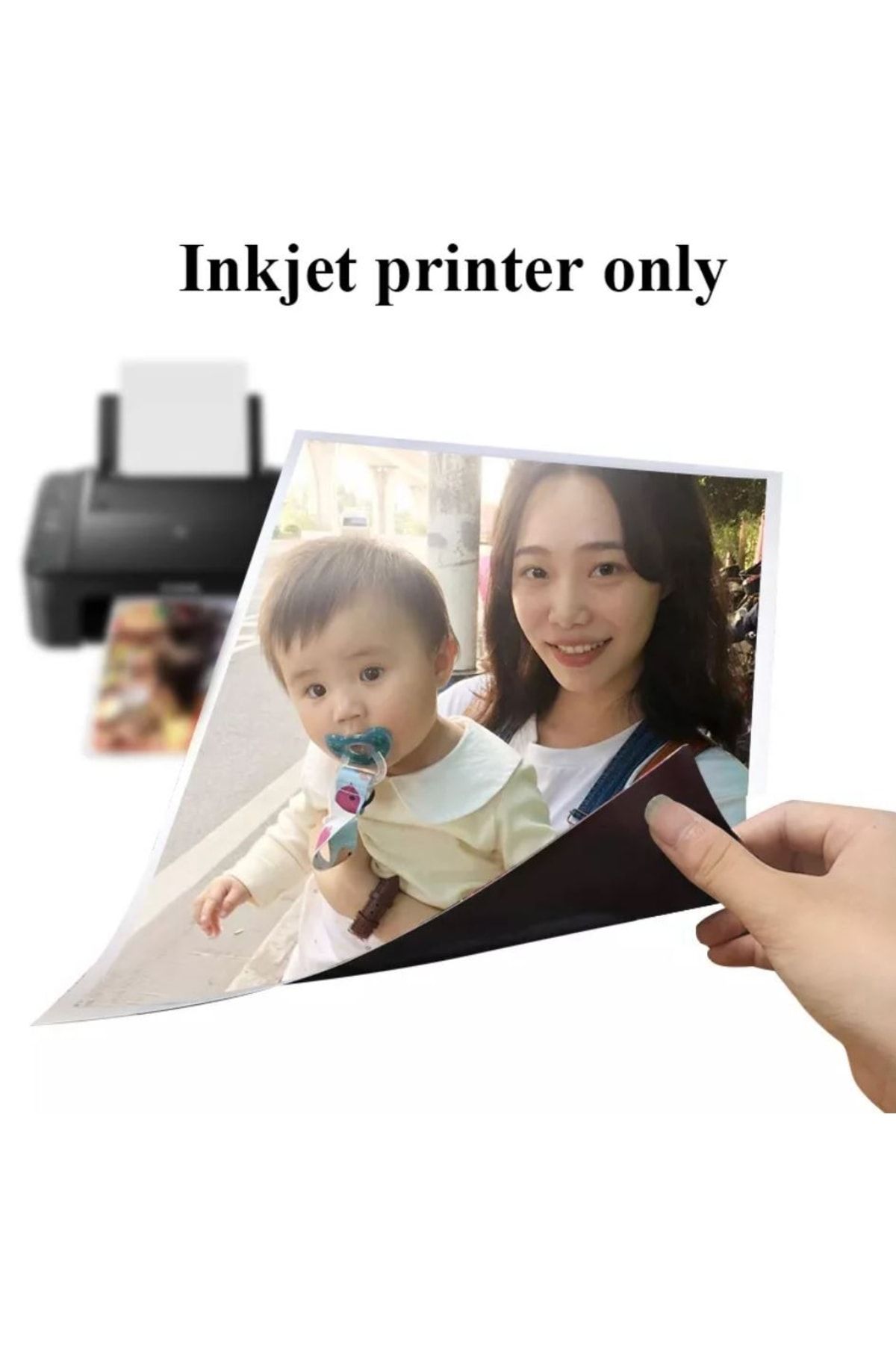 Hdg Beyaz Baskı Yapılabilir Manyetik Fotoğraf Kağıdı (21x 30cm) Püskürtmeli Ve Inkjet Yazıcılara Uygun