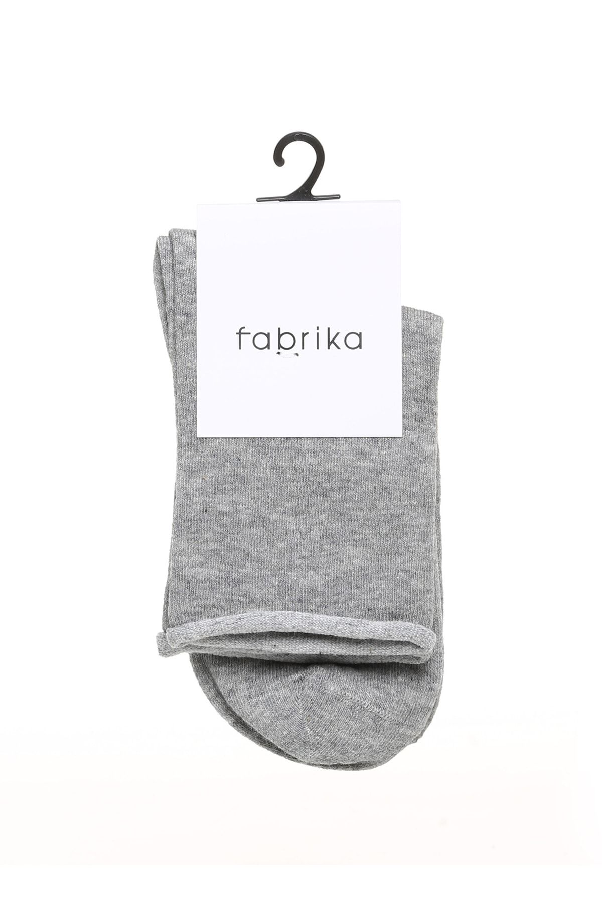 Fabrika Gri Kadın Soket Çorap Fab-pek01