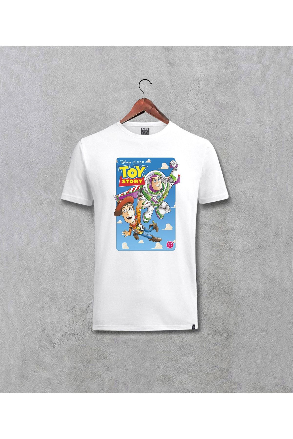 Darkia Toy Story Anime Baskılı Tasarım Beyaz Tişört