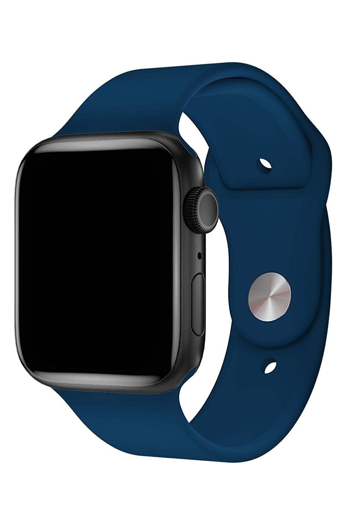 Noppax Apple Watch 3 4 5 6 7 8 S 42 44 45mm A Kalite Kordon Kayış Bileklik Klasik Kaliteli Silikon Kordon