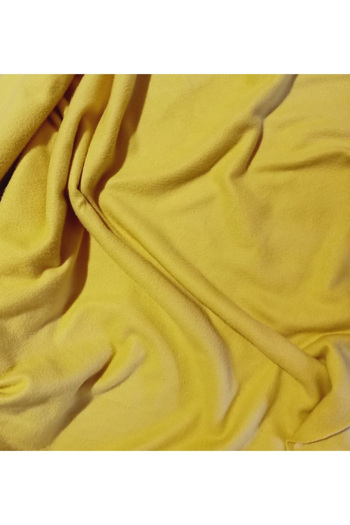 arslan deco Battal Boy Sarı Polar Battaniye Universal Kumaş Örtü Sarı Battaniye 220 Cm * 190 Cm
