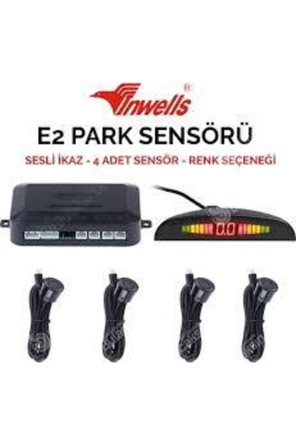 Inwells Inwels	park Sensoru Sesli E2 4 Sensorlu Ekranlı Siyah