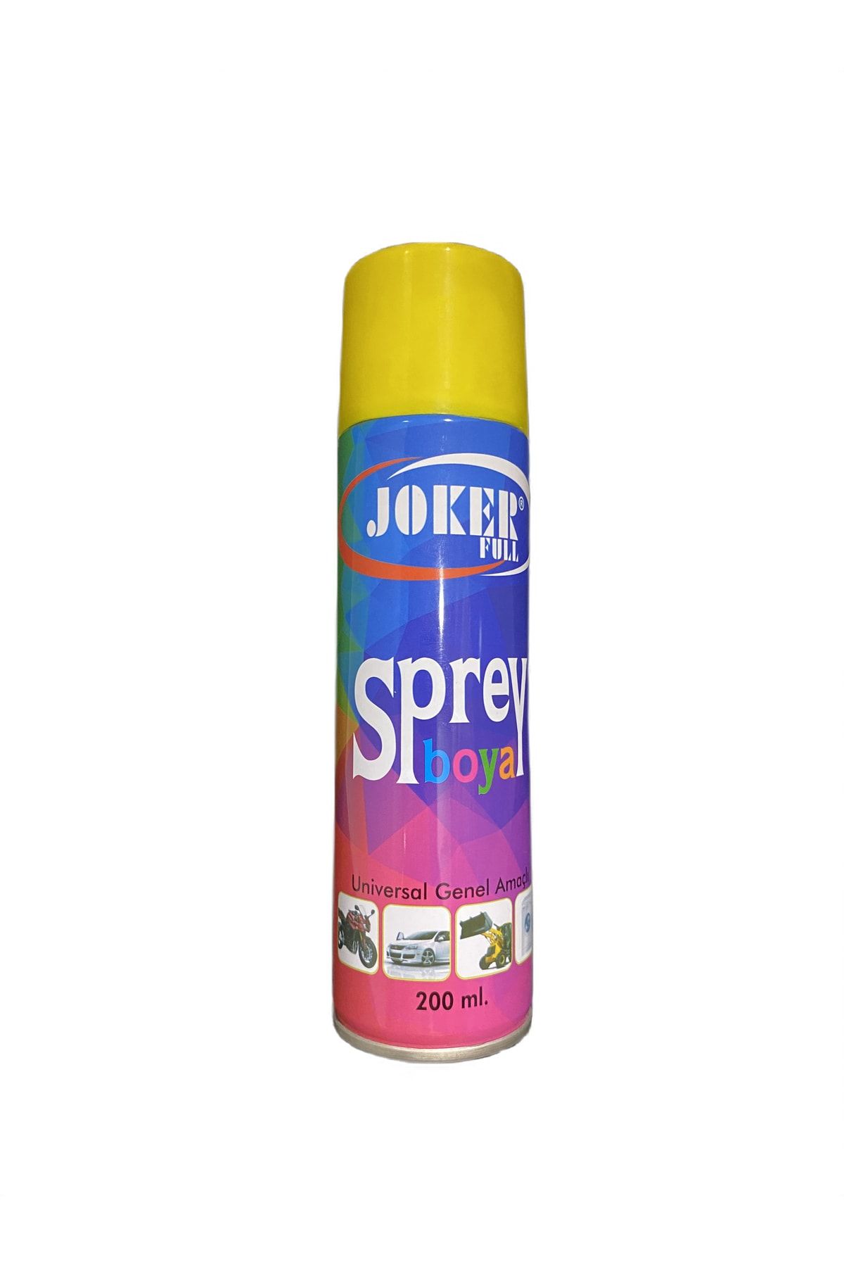 Decomarket Joker Sprey Boya Sarı Renk 200 ml Boyanabilir Çıta Motif Boyar