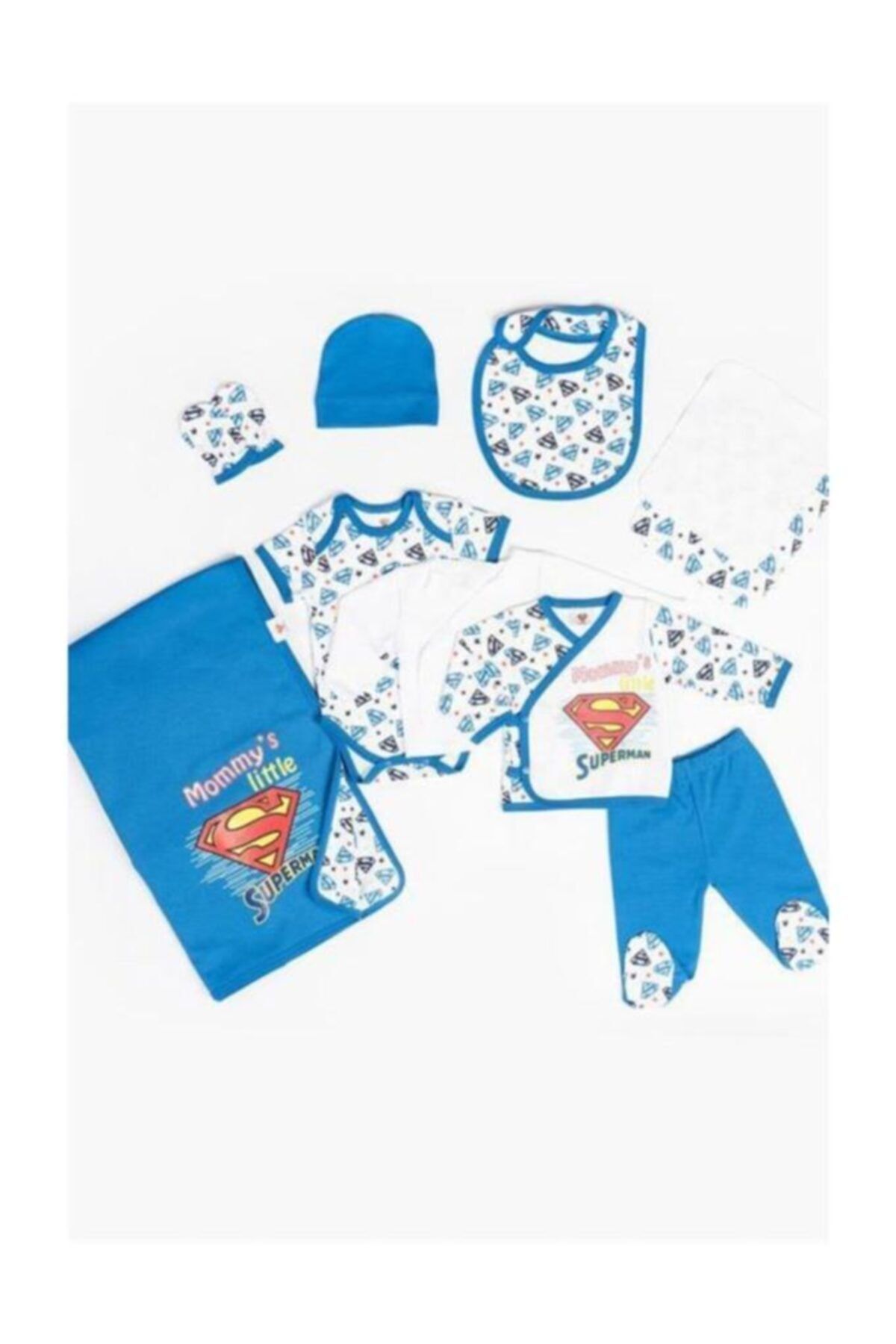 DİSNEY Süperman Erkek Bebek Yeni Doğan Lisanslı Hastane Çıkış Seti T20y15999dsn01