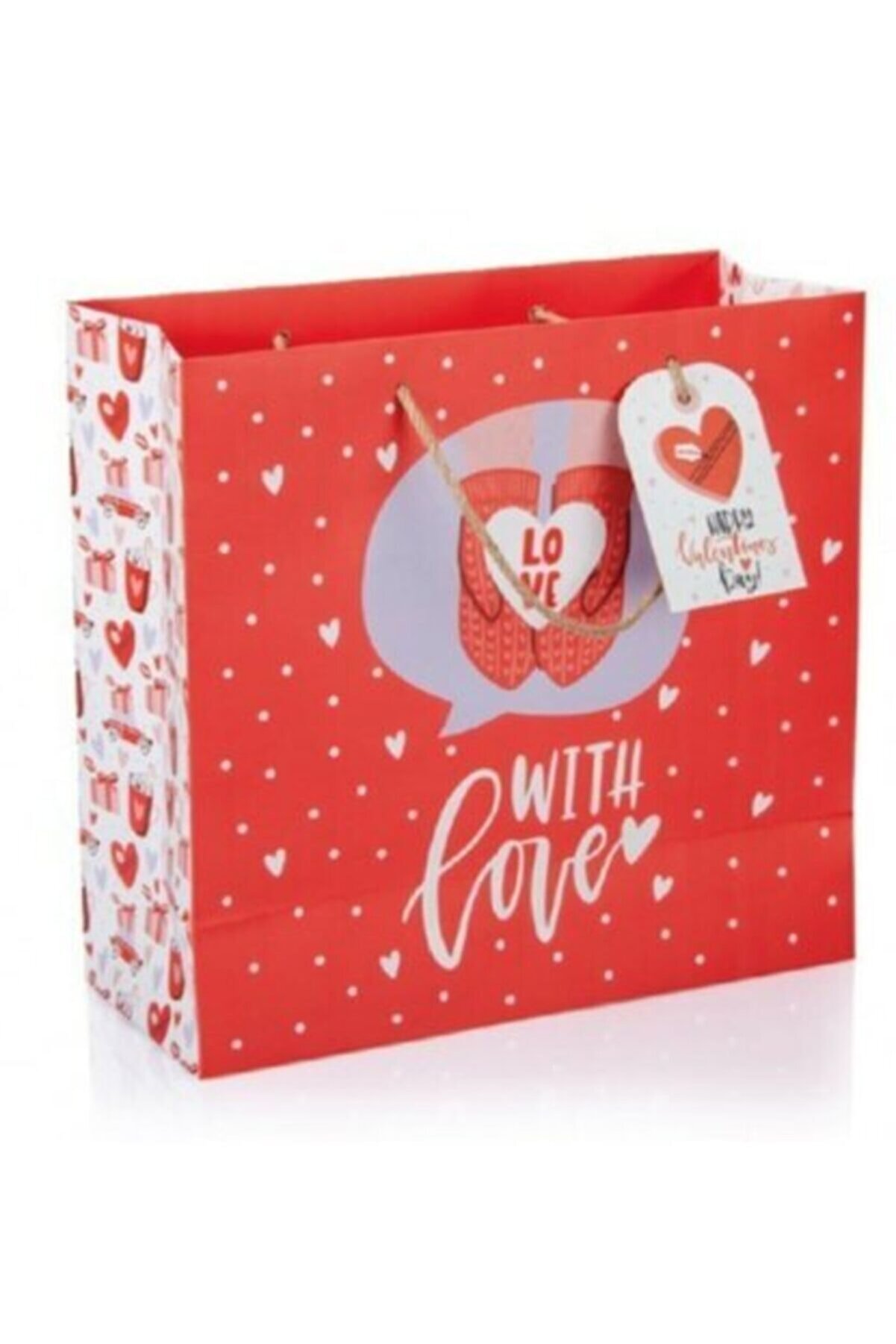 Gıpta Valentines Day B5 Caritas Karton Çanta (hediye Çantası) 33x13.5x32 Cm