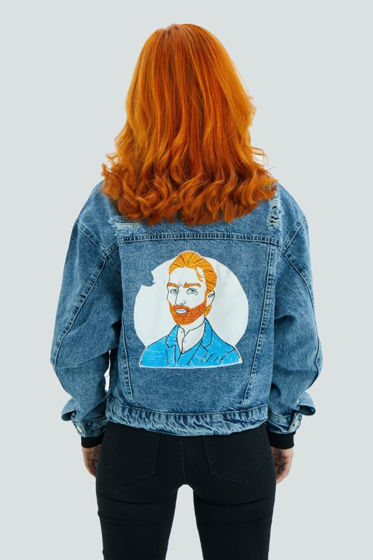 Leo Istanbul The Young Van Gogh El Yapımı Desenli Ceket