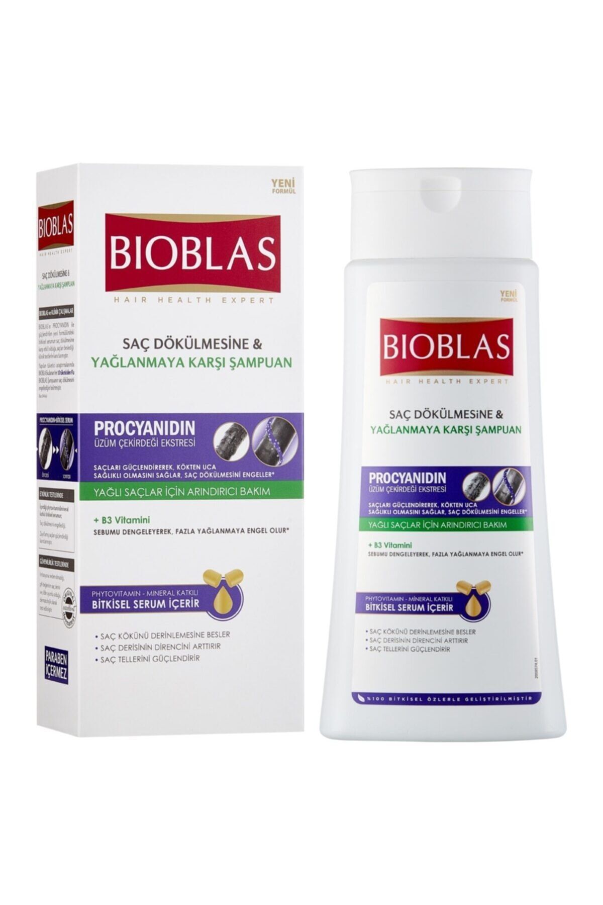 Bioblas Procyanidin Saç Dökülmesine Yağlanmaya Karşı Şampuan 360 ml