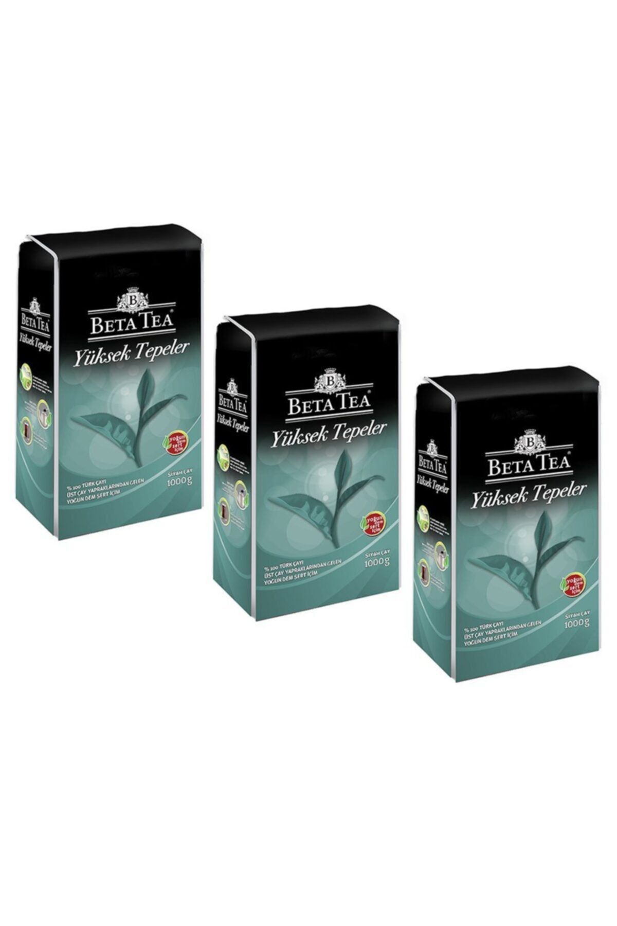 Beta Tea Beta Yüksek Tepeler Türk Çayı 1000 gr X 3 Adet
