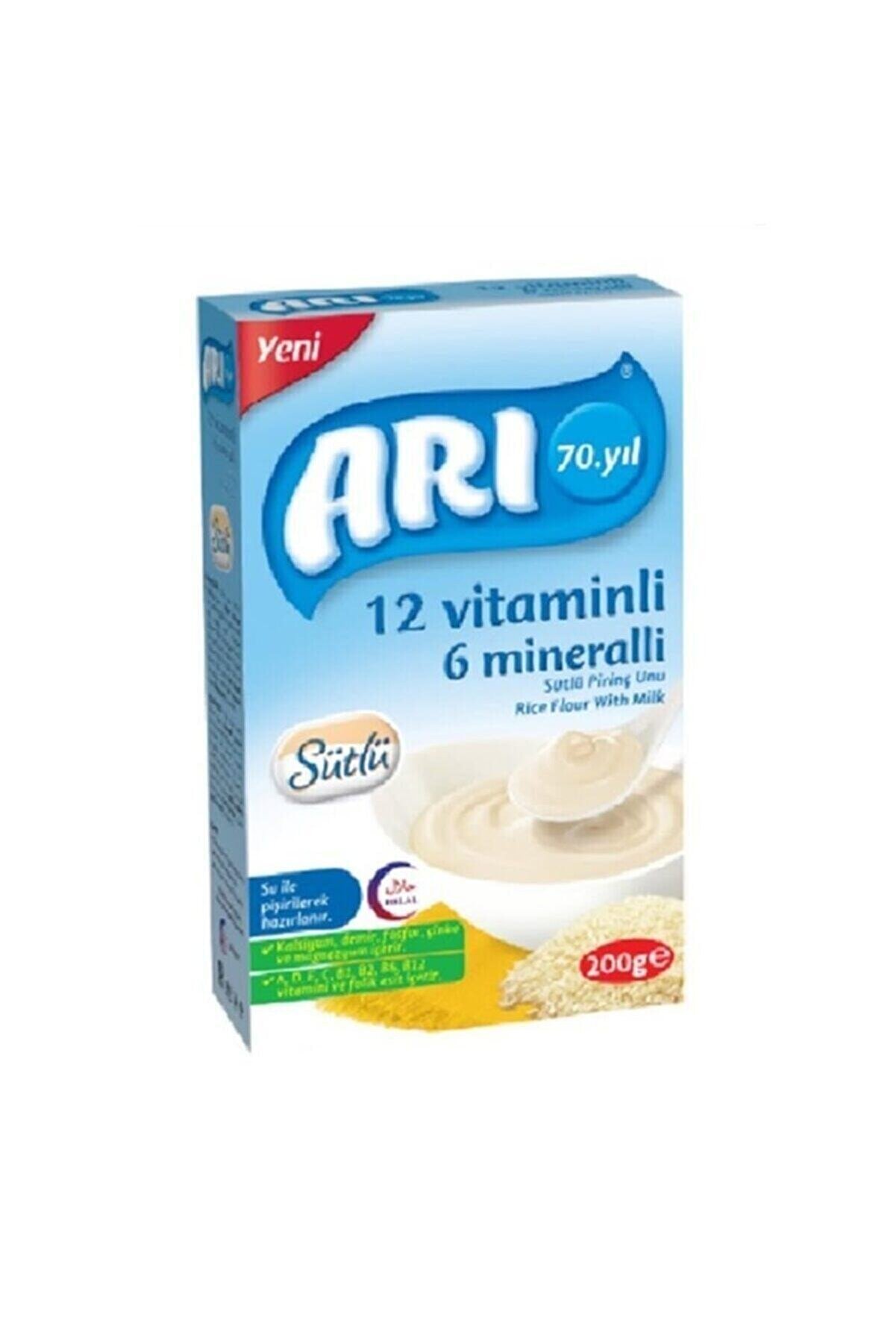ARI Mama 12 Vitaminli 6 Mineralli Sütlü Pirinçli 200gr (12'li Paket)