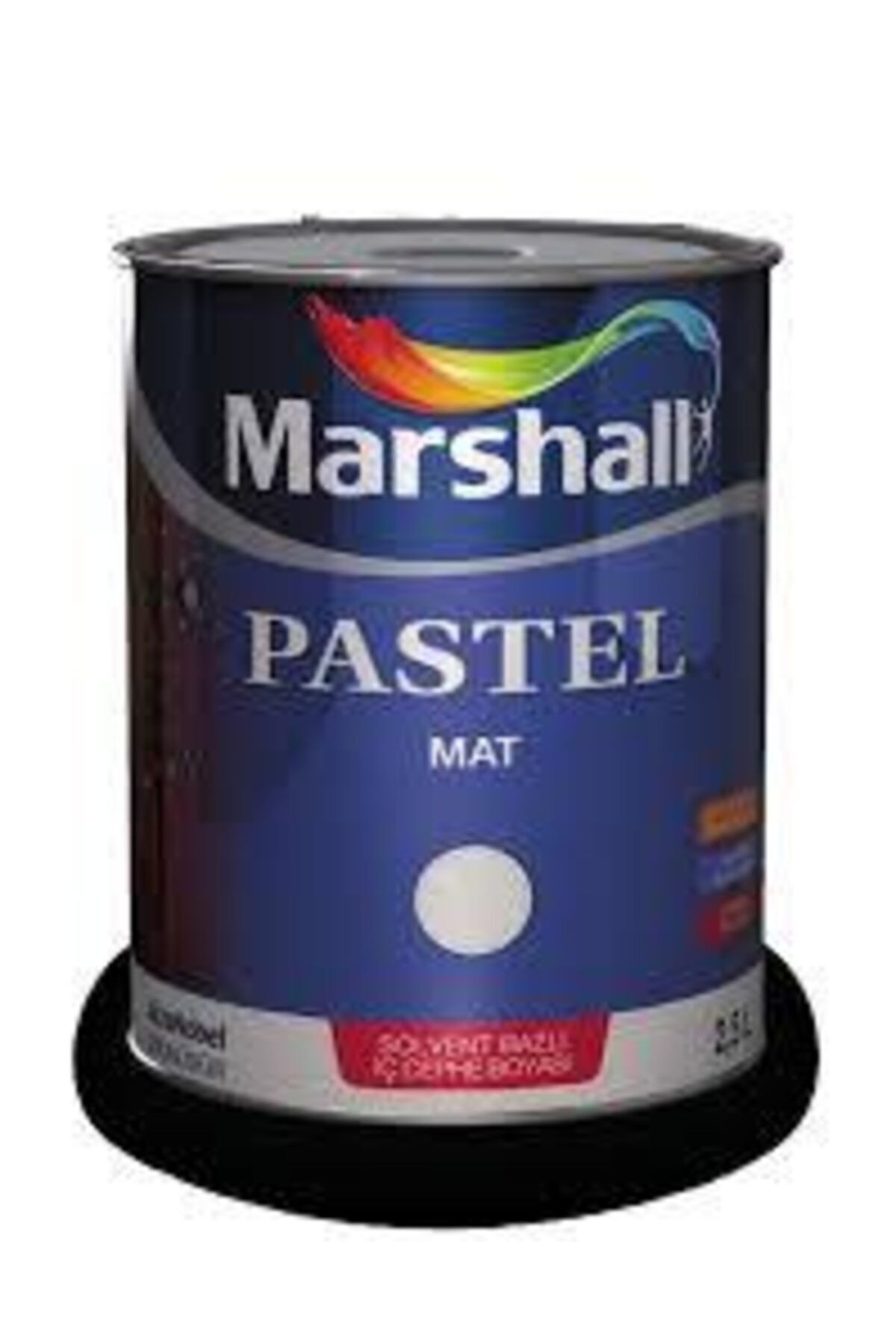 Marshall Solvent Bazlı Iç Cephe Boyası Pastel Mat 2,5 Litre(3,5 Kg) Beyaz Renk