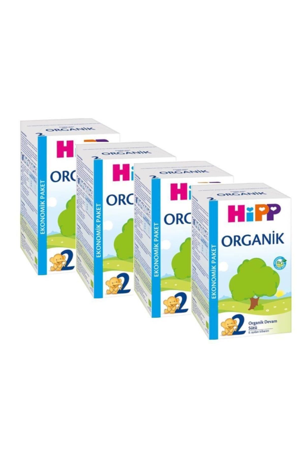 Hipp 2 Organik Devam Sütü 600 Gr 4'lü Paket