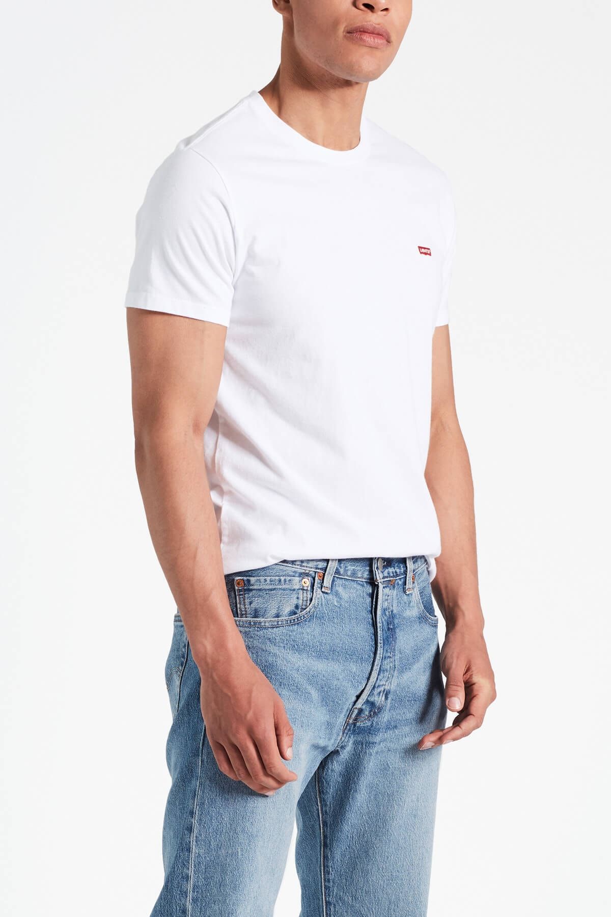 Levi's Erkek Beyaz Pamuklu T-Shirt