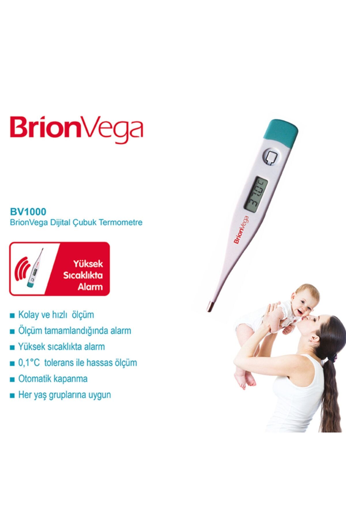 Brion Vega Termometre - Dijital Çubuk (bv1000)