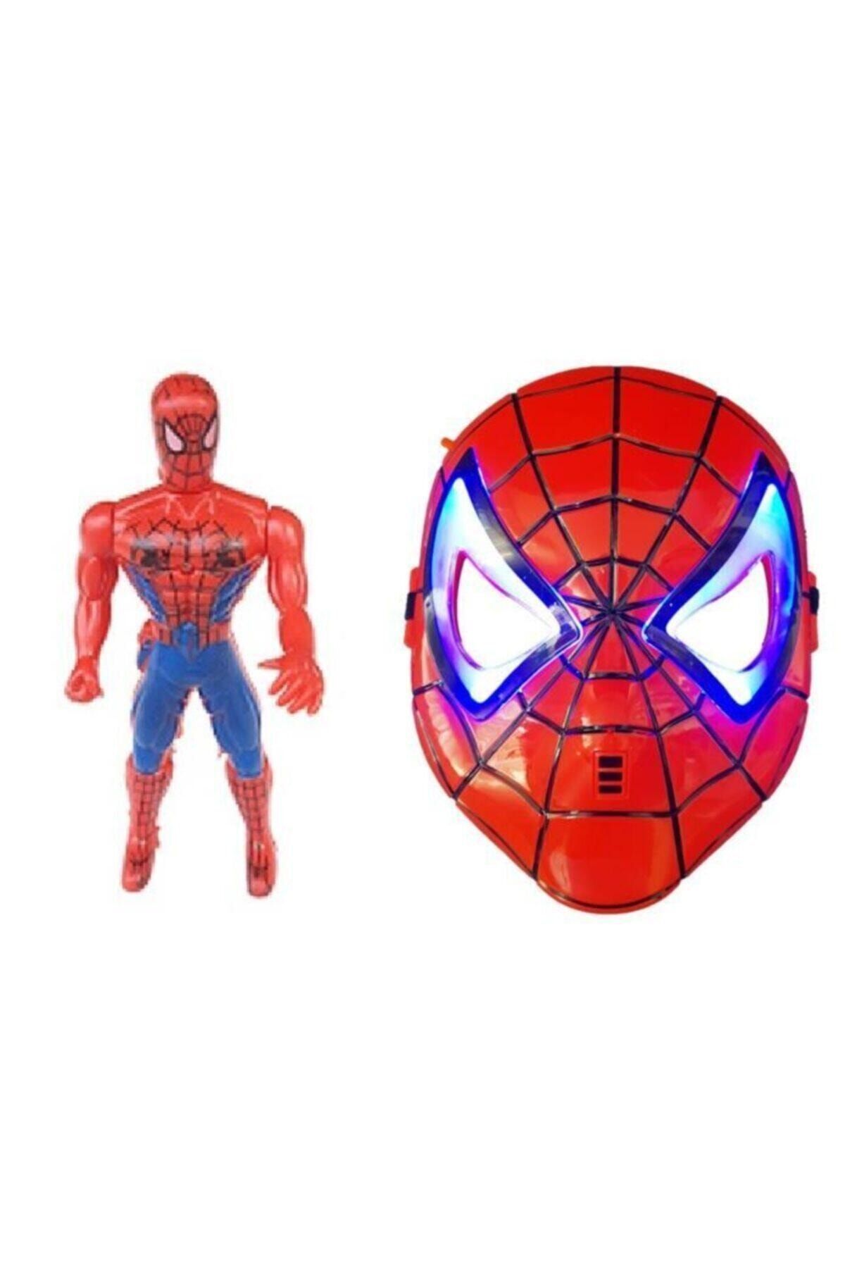 Spiderman Işıklı Örümcek Adam Işıklı Maske 2 Li Set