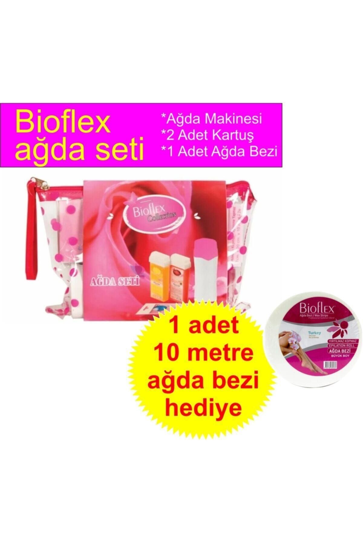 Bioflex Biofleks Ağda Makinesi + 2 Adet Kartuş + 1 Adet Ağda Bezi + 1 Adet 10 Metre Ağda Bezi Hediye